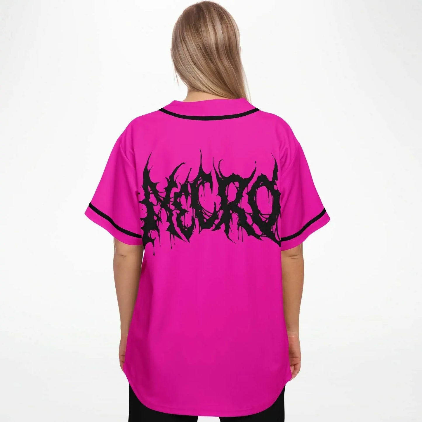 Necro - Death Metal Logo - Baseball Jersey NECRO SUPER STORE