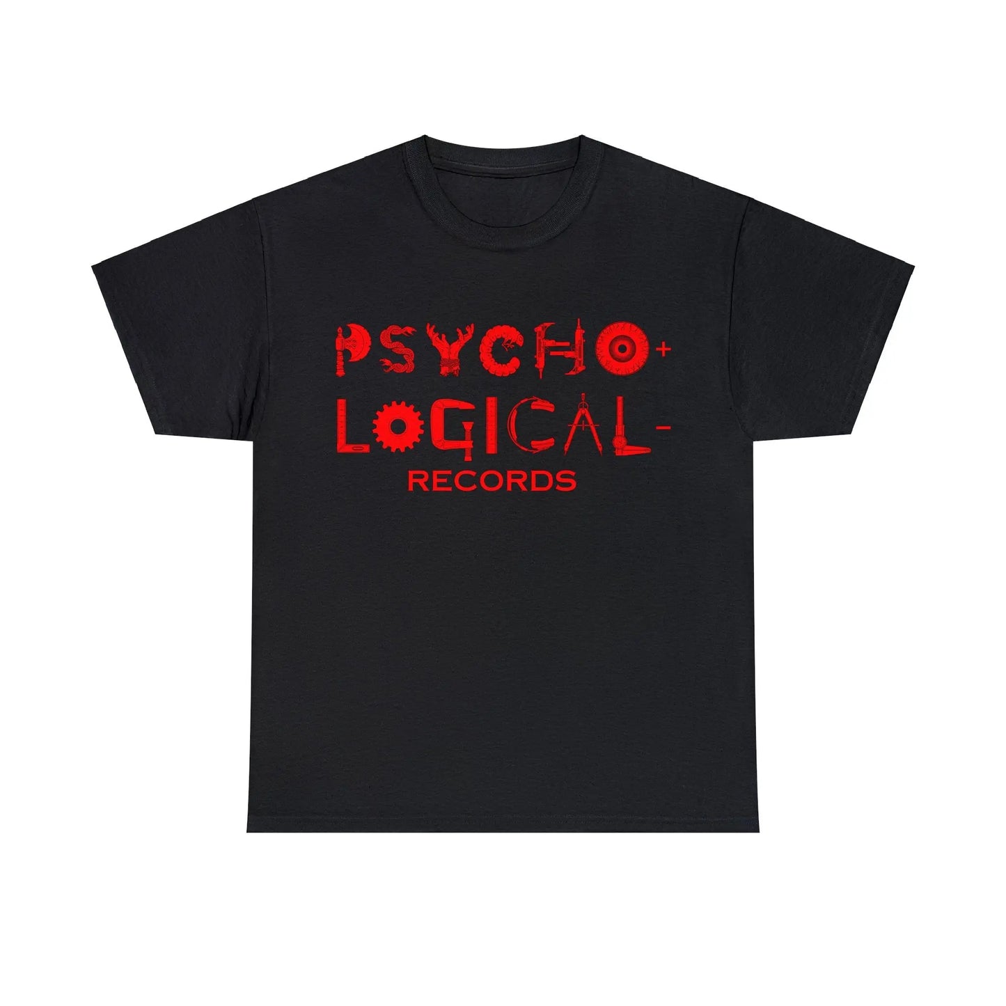 Necro - Red OG PLR Logo - Heavy Cotton Tee - Gilden 5000 - NECRO SUPER STORE
