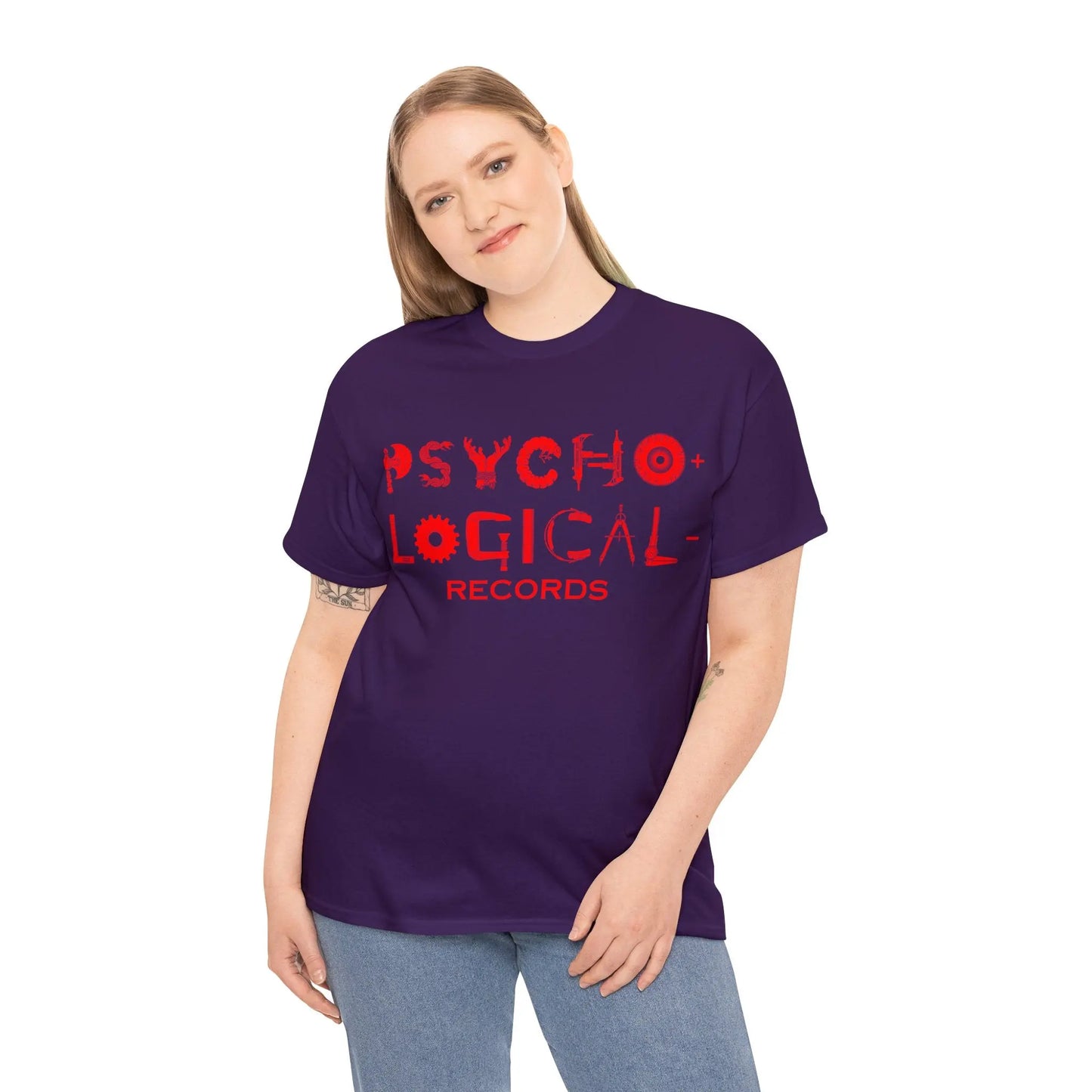 Necro - Red OG PLR Logo - Heavy Cotton Tee - Gilden 5000 - NECRO SUPER STORE