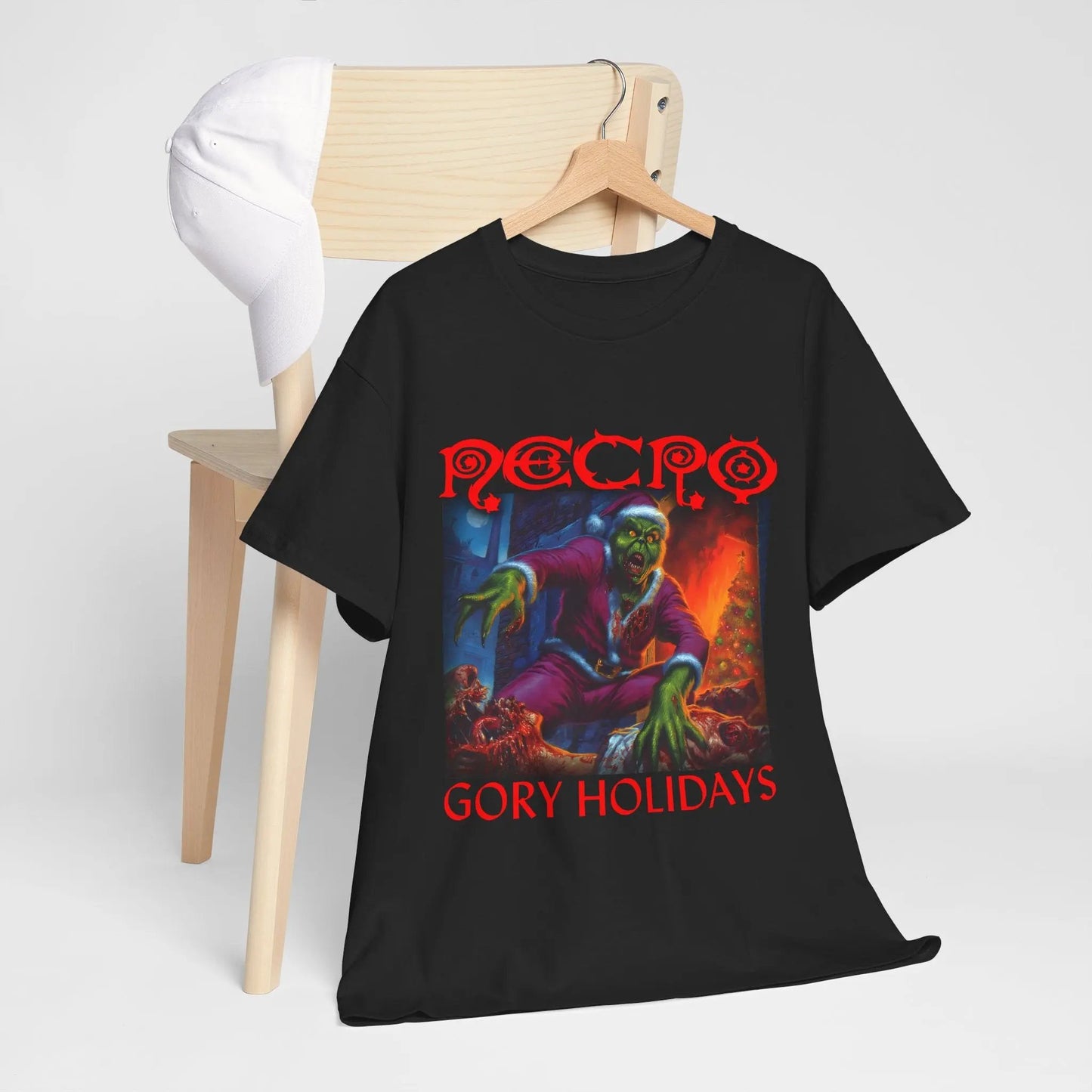 Necro - Gory Holidays - Heavy Cotton Tee - Gilden 5000 Printify