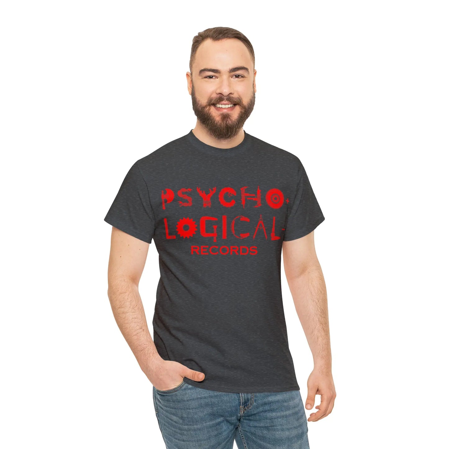 Necro - Red OG PLR Logo - Heavy Cotton Tee - Gilden 5000 - NECRO SUPER STORE