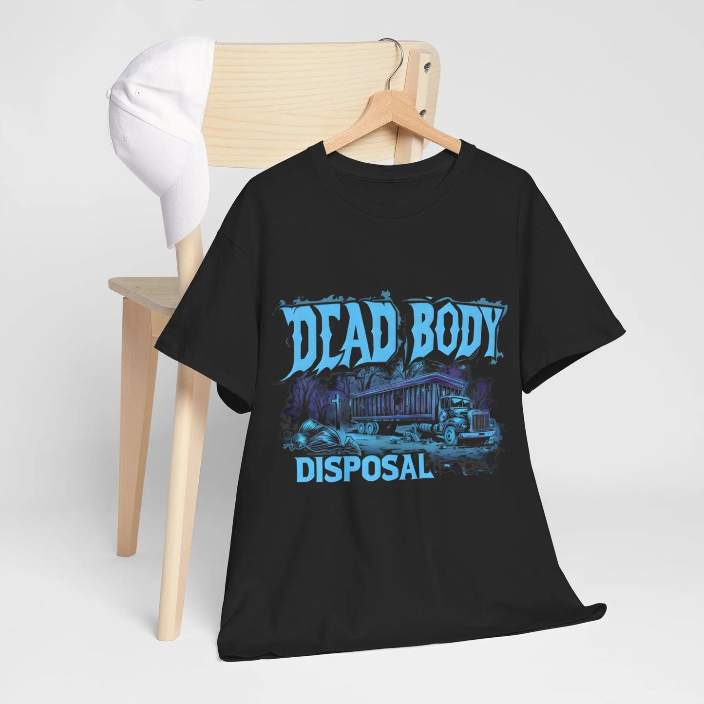 Necro - Dead Body Disposal - Heavy Cotton Tee - Gilden 5000 - Black - NECRO SUPER STORE