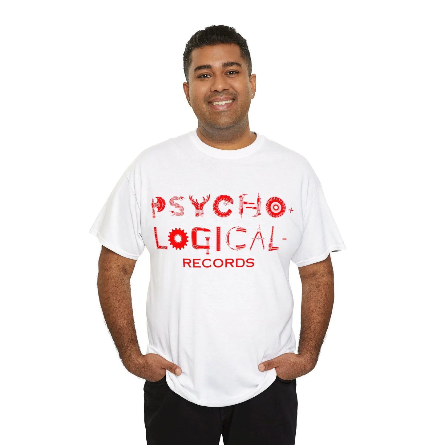 Necro - Red OG PLR Logo - Heavy Cotton Tee - Gilden 5000 - NECRO SUPER STORE