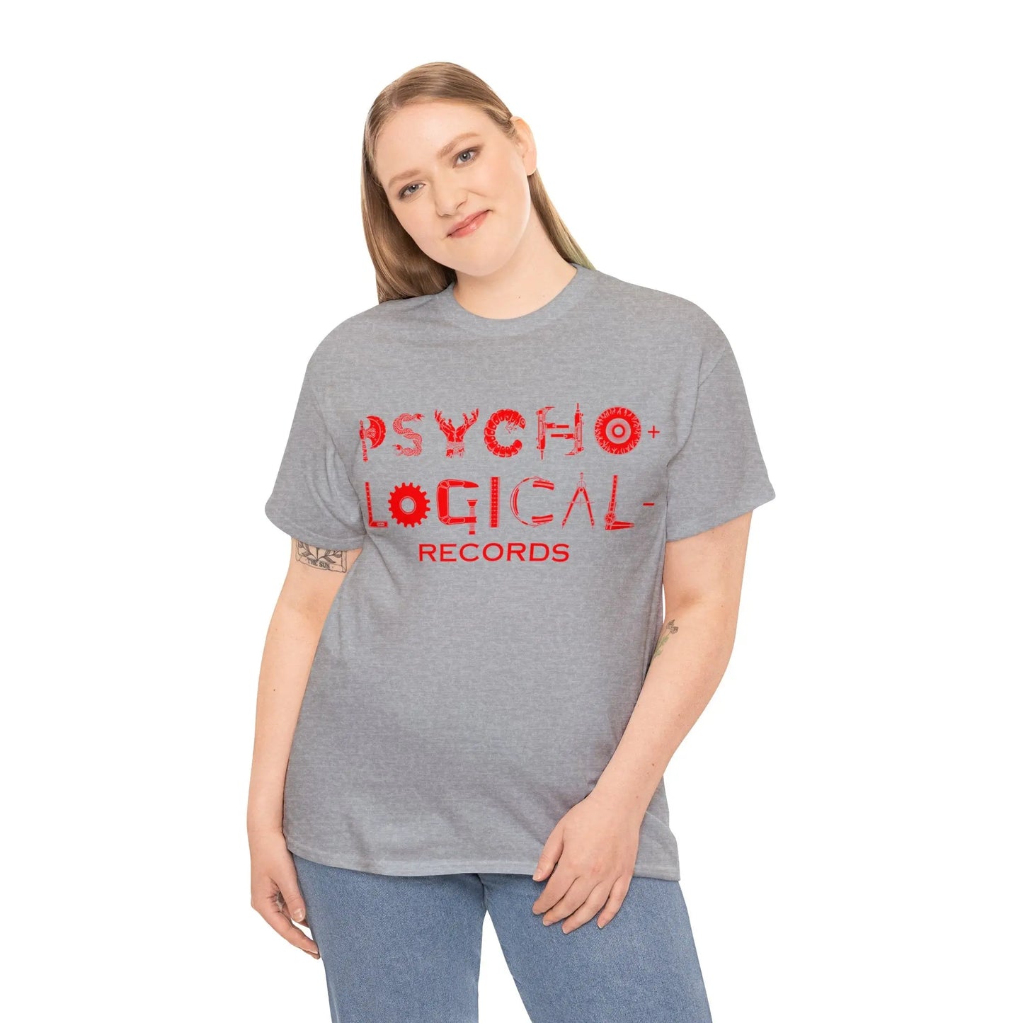 Necro - Red OG PLR Logo - Heavy Cotton Tee - Gilden 5000 - NECRO SUPER STORE