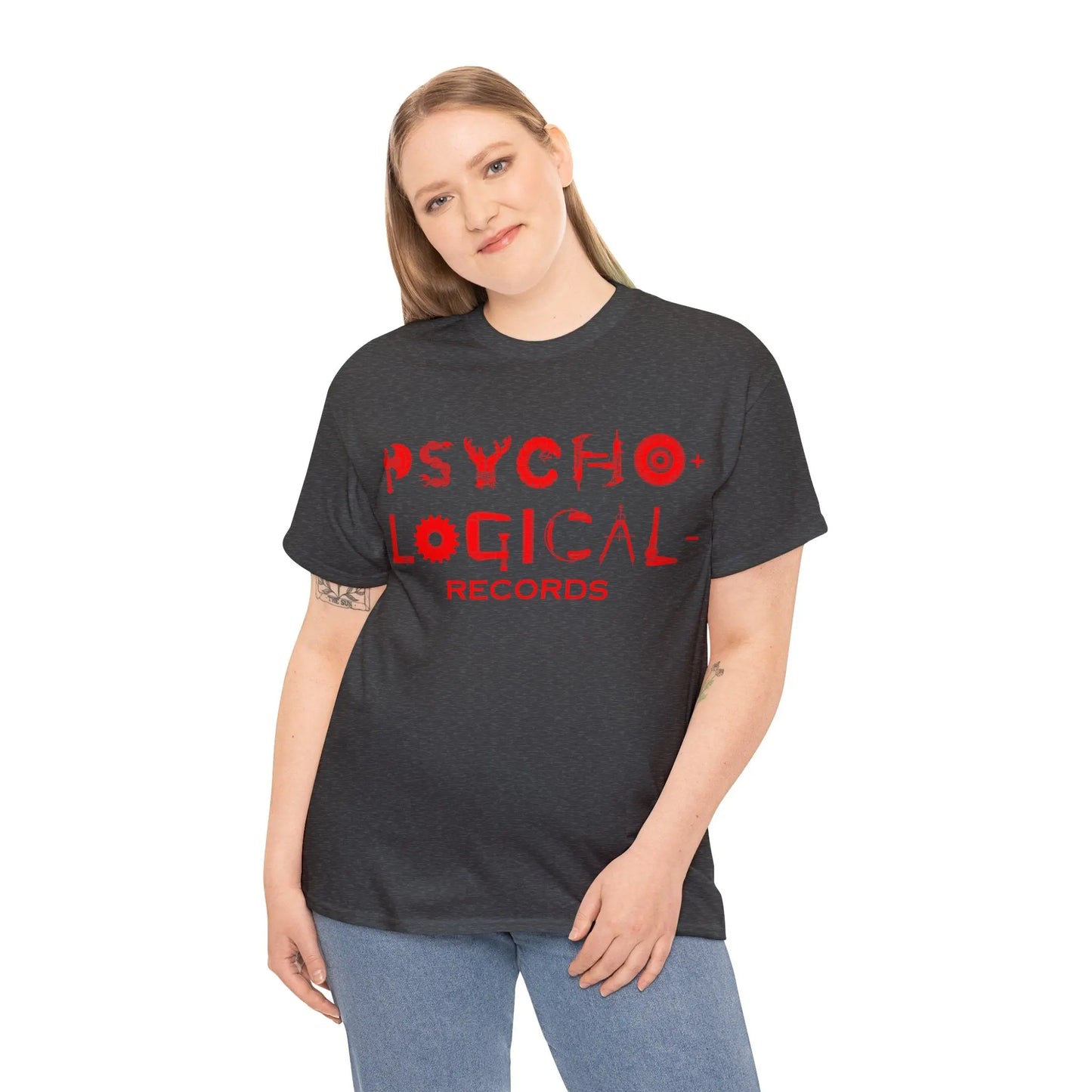 Necro - Red OG PLR Logo - Heavy Cotton Tee - Gilden 5000 - NECRO SUPER STORE