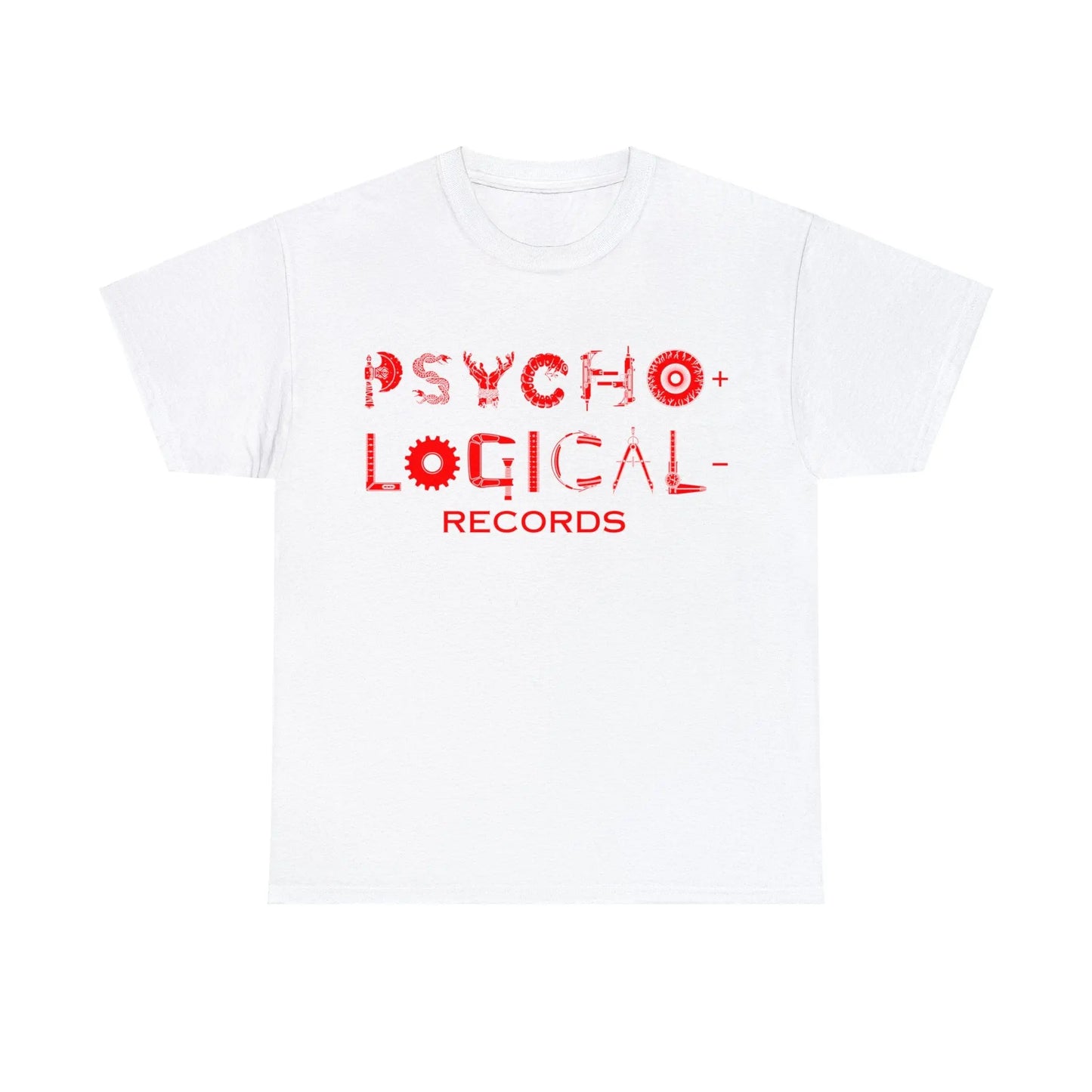 Necro - Red OG PLR Logo - Heavy Cotton Tee - Gilden 5000 - NECRO SUPER STORE
