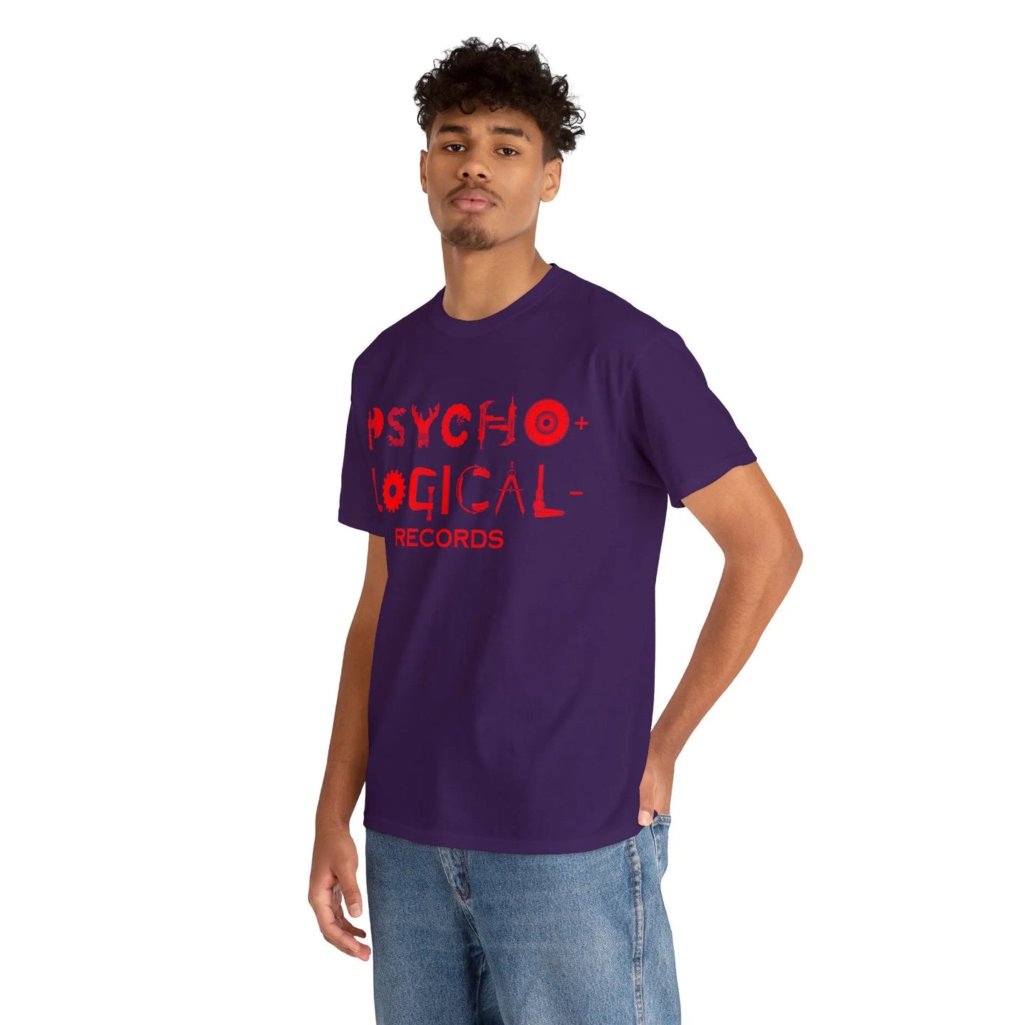 Necro - Red OG PLR Logo - Heavy Cotton Tee - Gilden 5000 - NECRO SUPER STORE