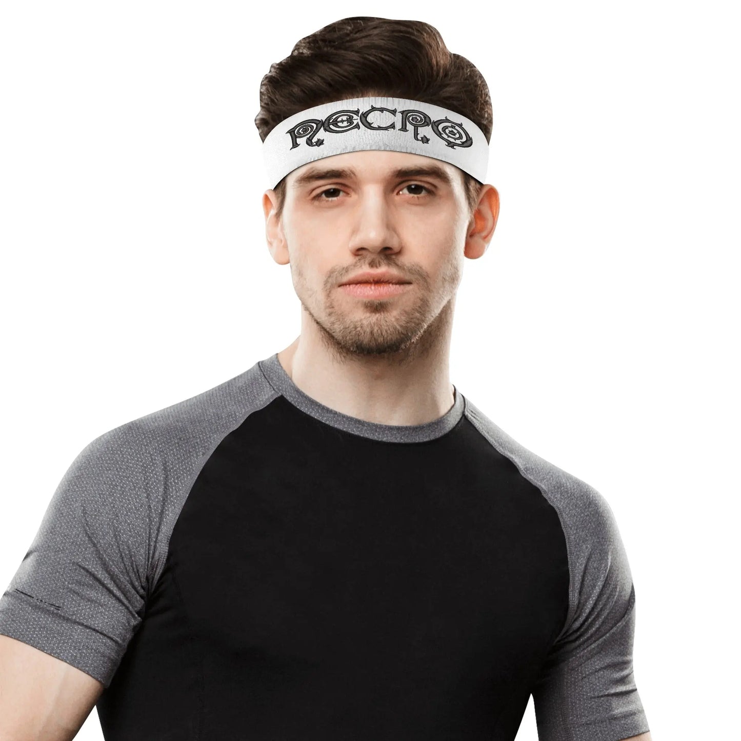Necro - Logo - Embroidered Sports Headband - NECRO SUPER STORE