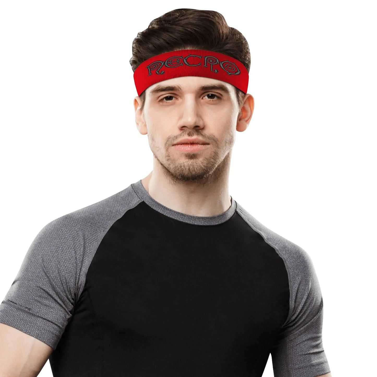 Necro - Logo - Embroidered Sports Headband - NECRO SUPER STORE