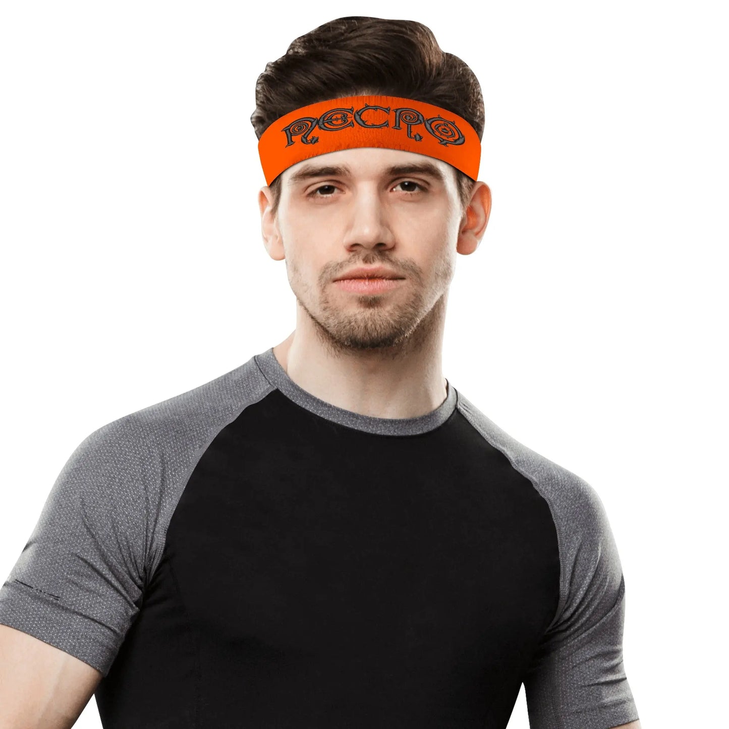 Necro - Logo - Embroidered Sports Headband - NECRO SUPER STORE