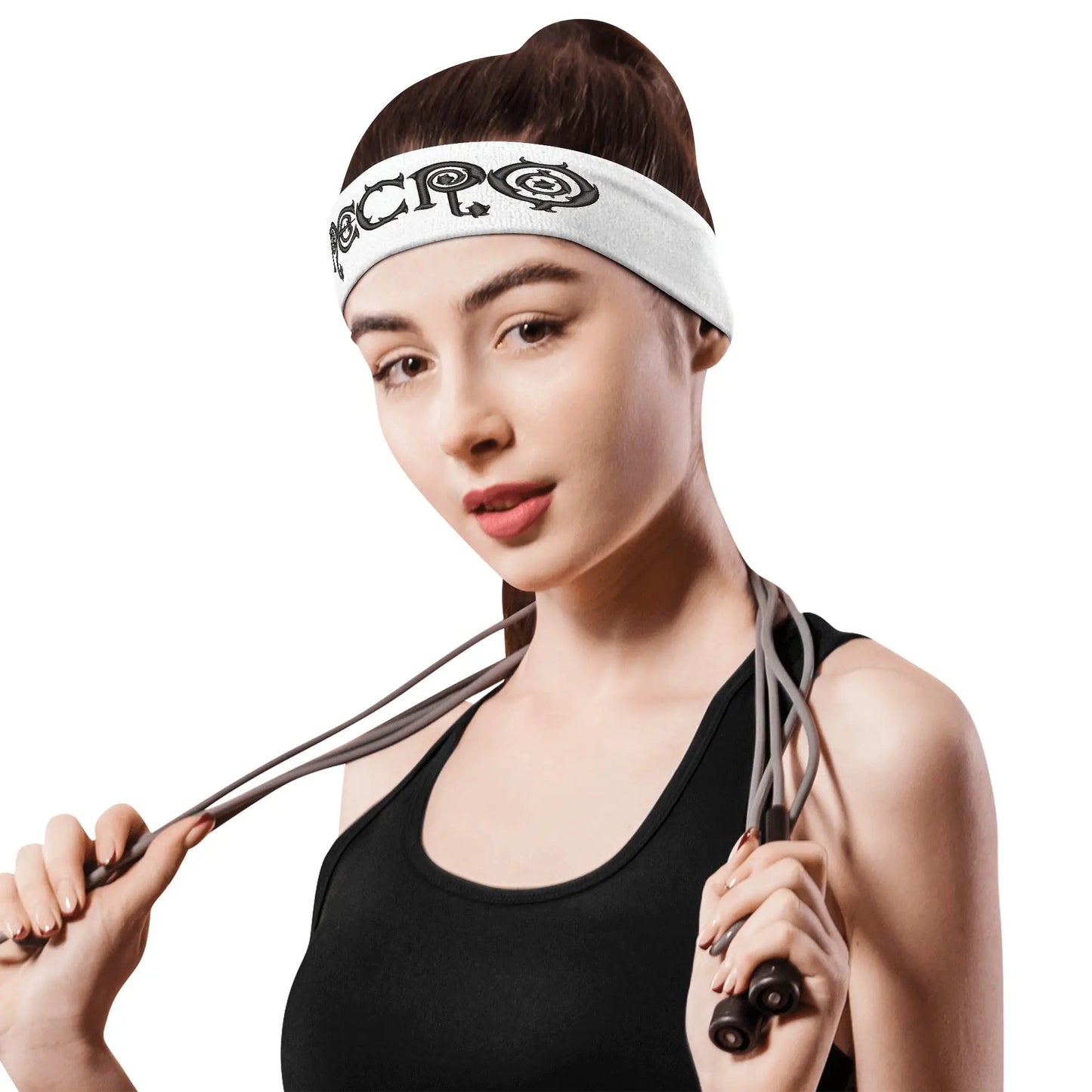 Necro - Logo - Embroidered Sports Headband - NECRO SUPER STORE