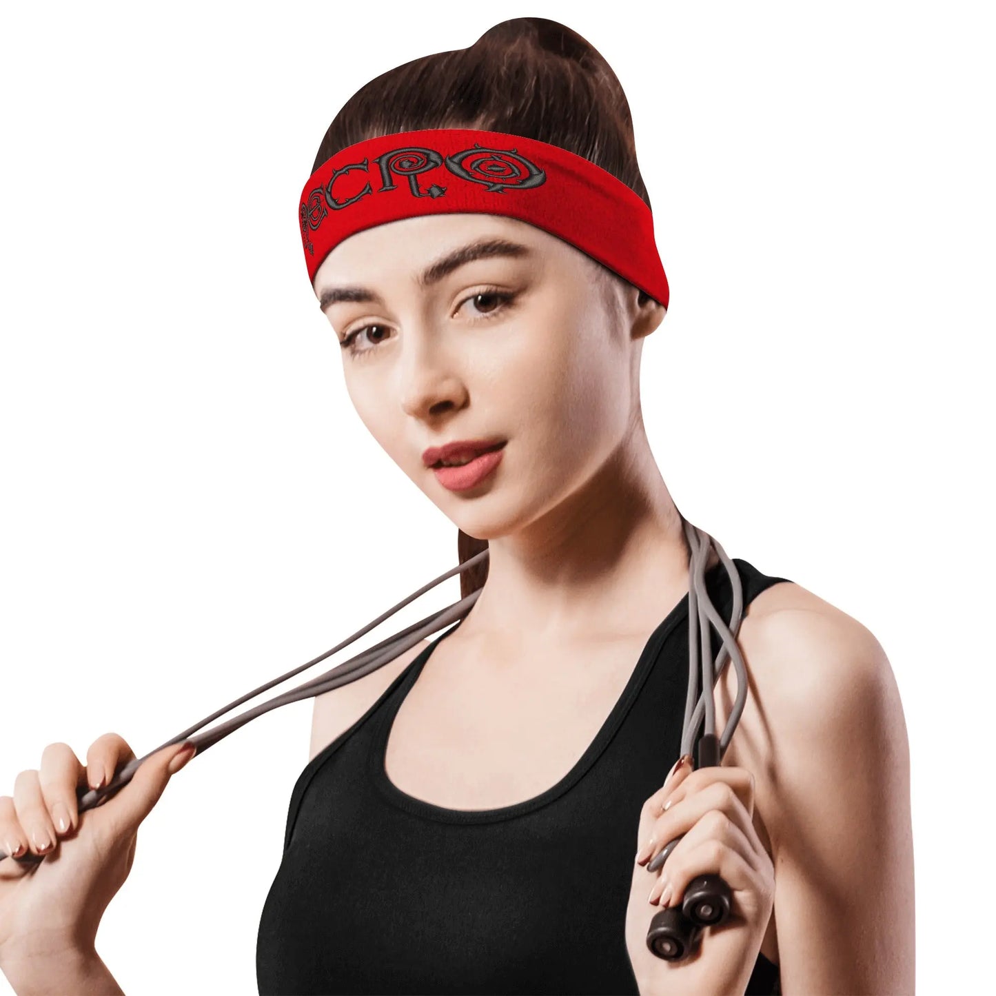 Necro - Logo - Embroidered Sports Headband - NECRO SUPER STORE