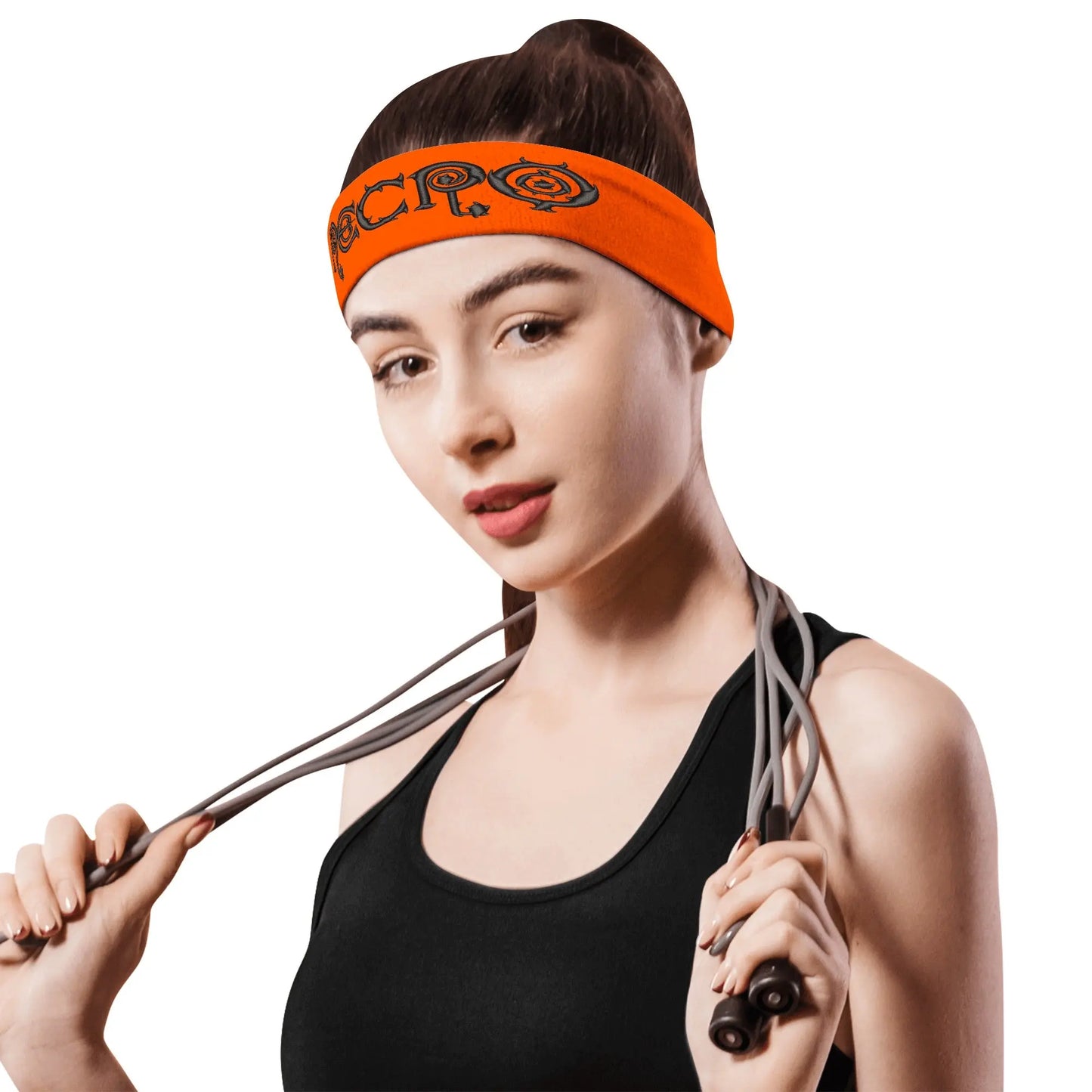 Necro - Logo - Embroidered Sports Headband - NECRO SUPER STORE