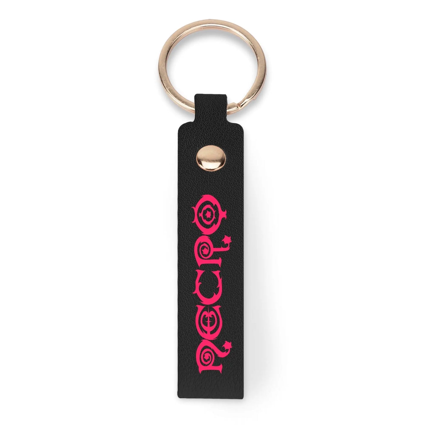 Necro - Logo - Handcraft Leather Loop Keychain - NECRO SUPER STORE