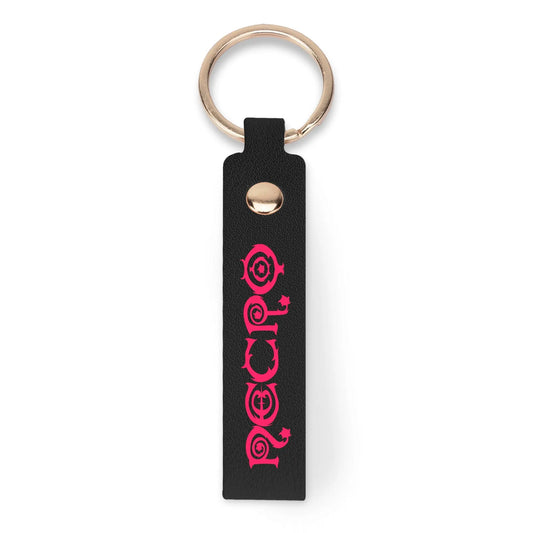 Necro - Logo - Handcraft Leather Loop Keychain - NECRO SUPER STORE