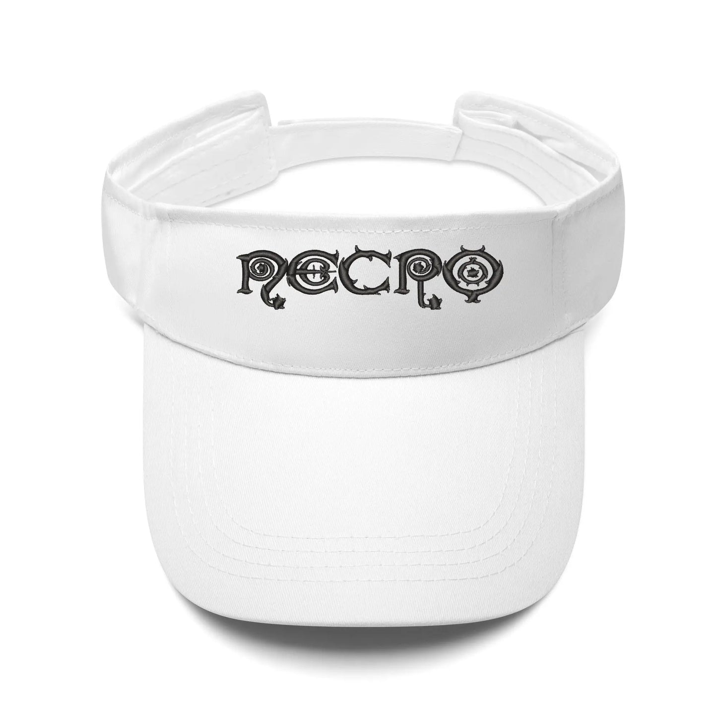 Necro - Logo - Embroidered Sun Visor Caps - NECRO SUPER STORE