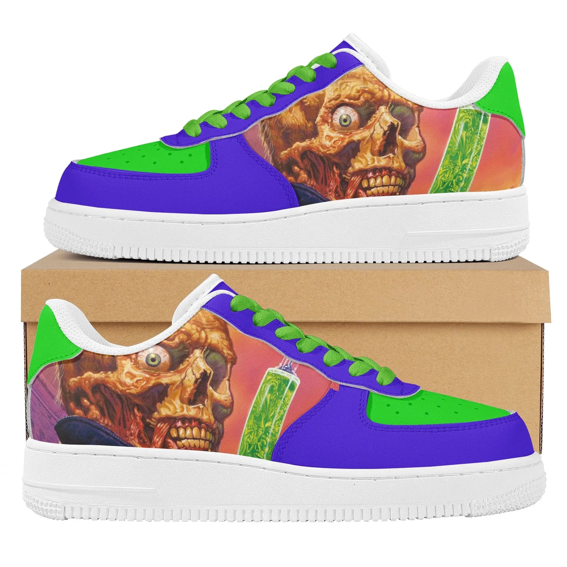 Necro - The Pre-Fix For Death - Mens Low Top Leather Sneakers NECRO SUPER STORE