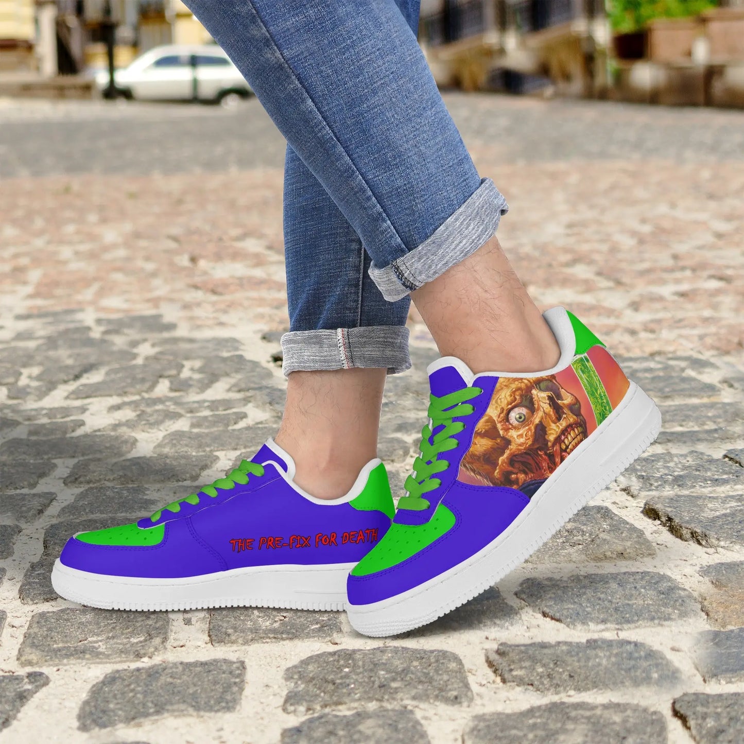 Necro - The Pre-Fix For Death - Mens Low Top Leather Sneakers NECRO SUPER STORE