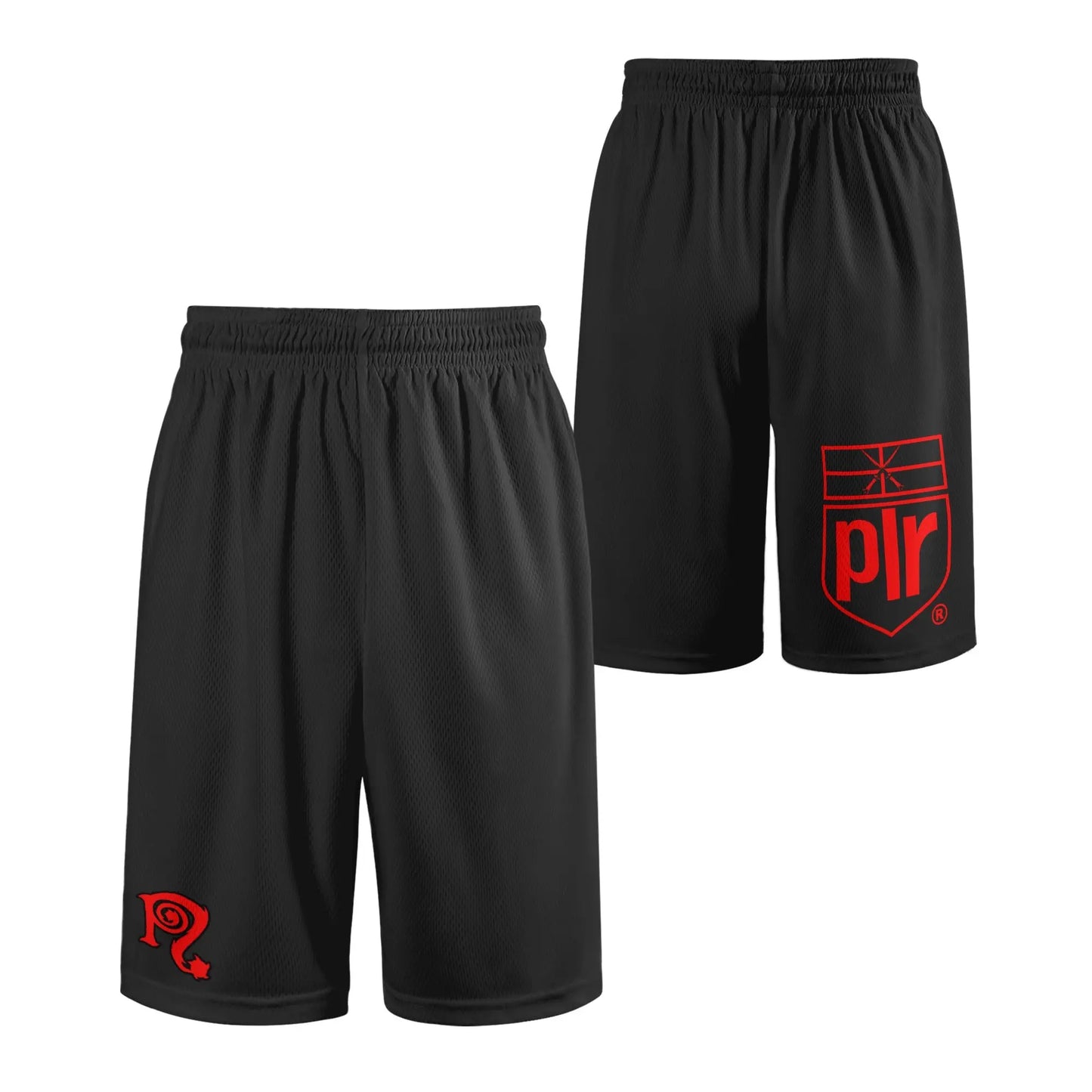 Necro - Black - Mens Mesh Basketball Track Shorts NECRO SUPER STORE