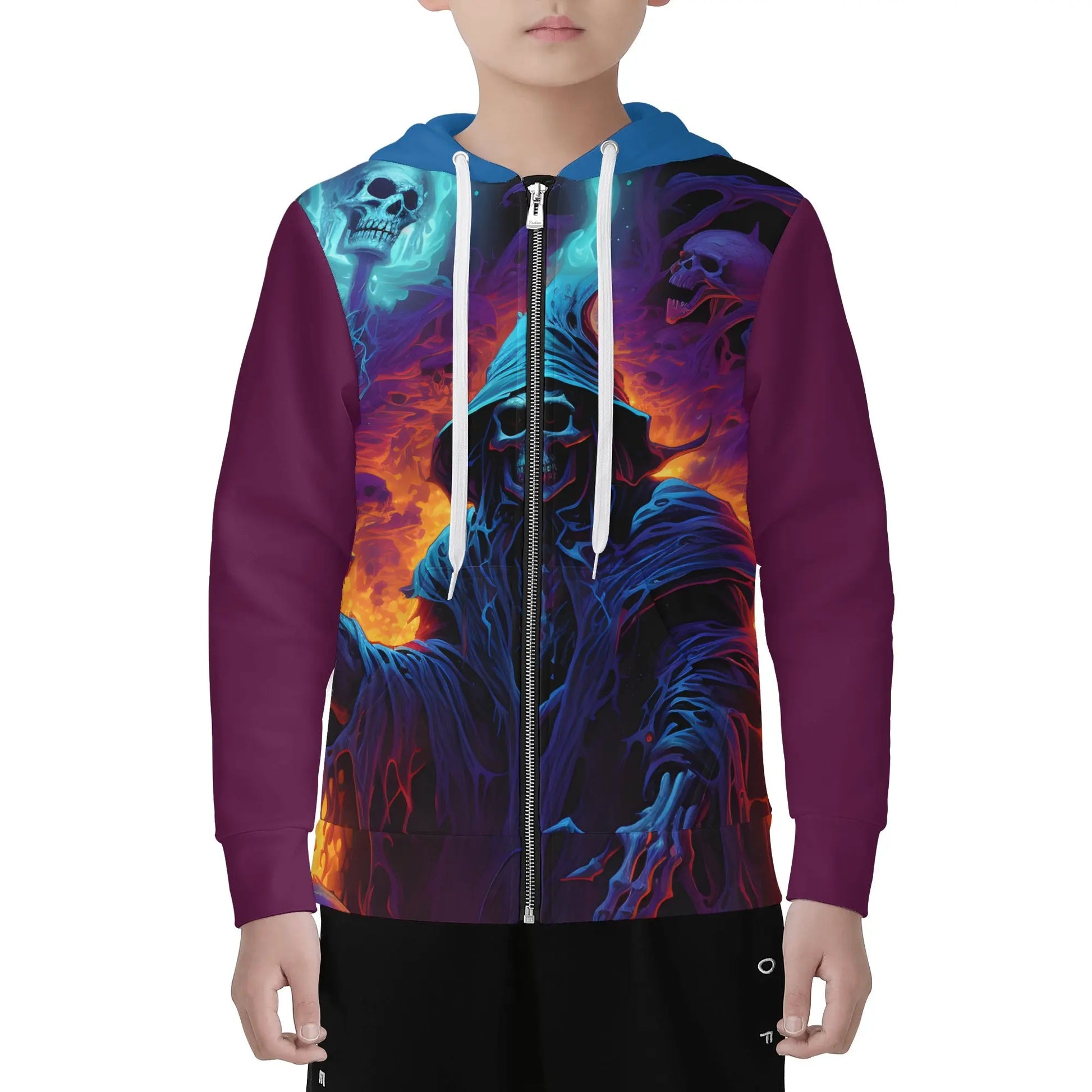 Necro - Sorcerer Of Death's Construction - Children ALL Over Print Zip Hoodie NECRO SUPER STORE