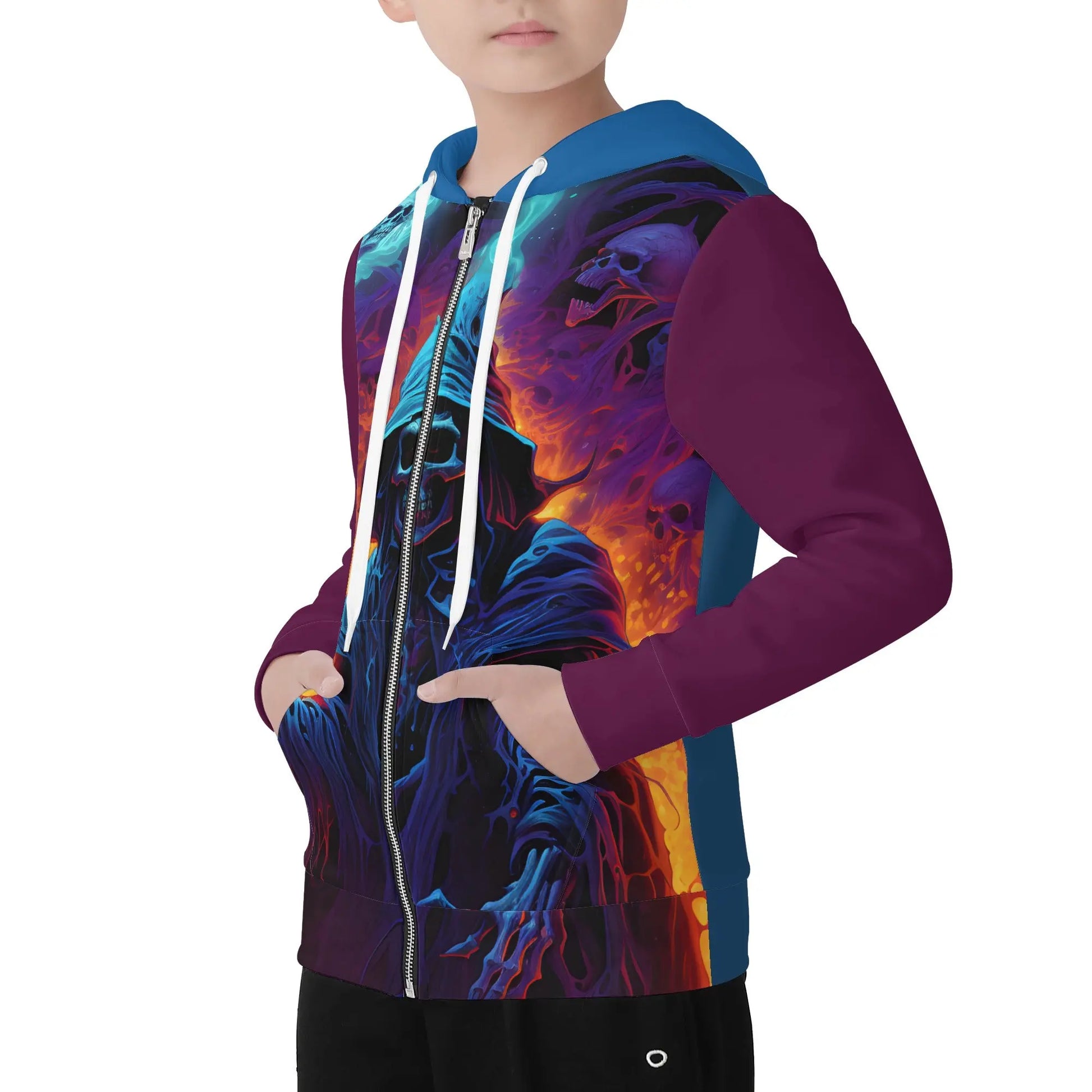 Necro - Sorcerer Of Death's Construction - Children ALL Over Print Zip Hoodie NECRO SUPER STORE