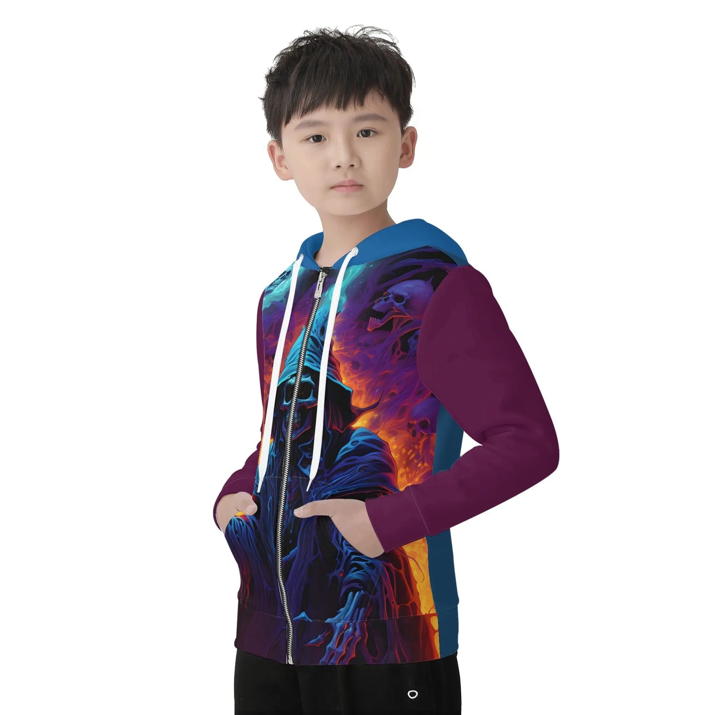 Necro - Sorcerer Of Death's Construction - Children ALL Over Print Zip Hoodie NECRO SUPER STORE
