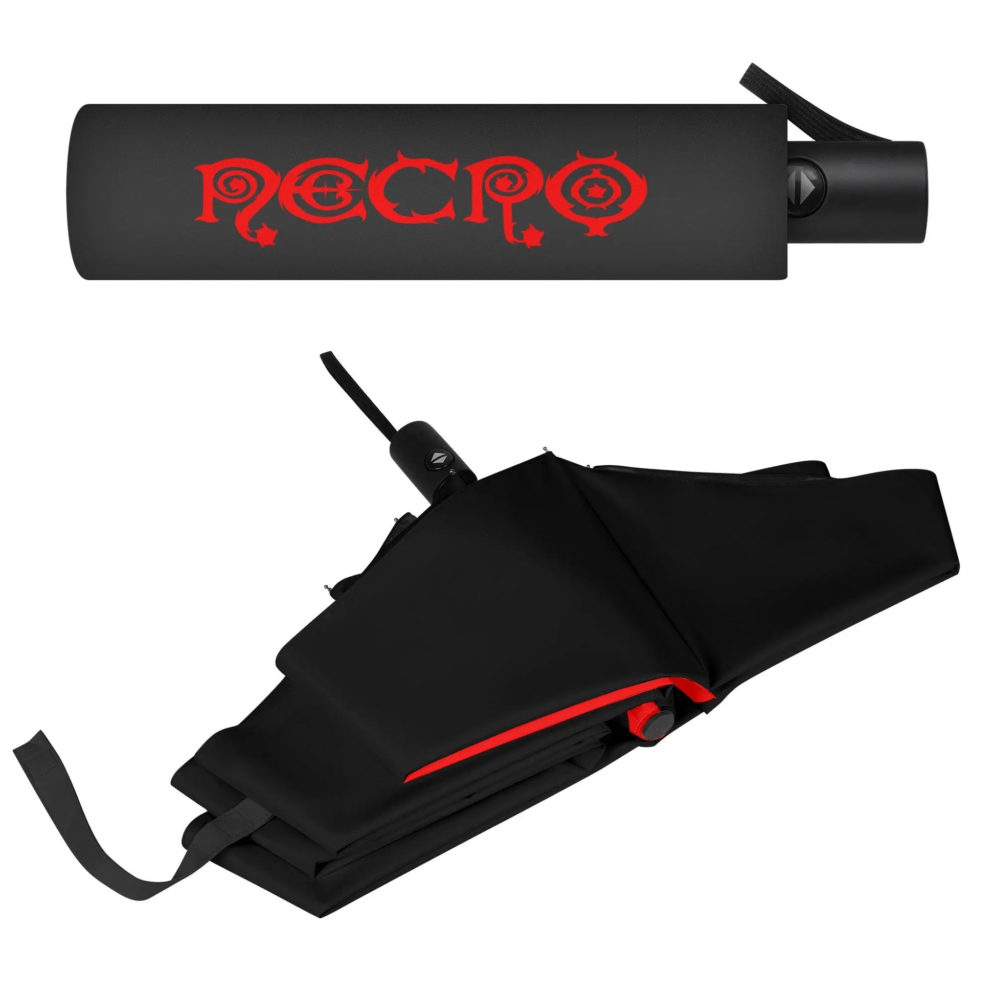 Necro - Red N - Fully Auto Open & Close Umbrella Printing Outside NECRO SUPER STORE