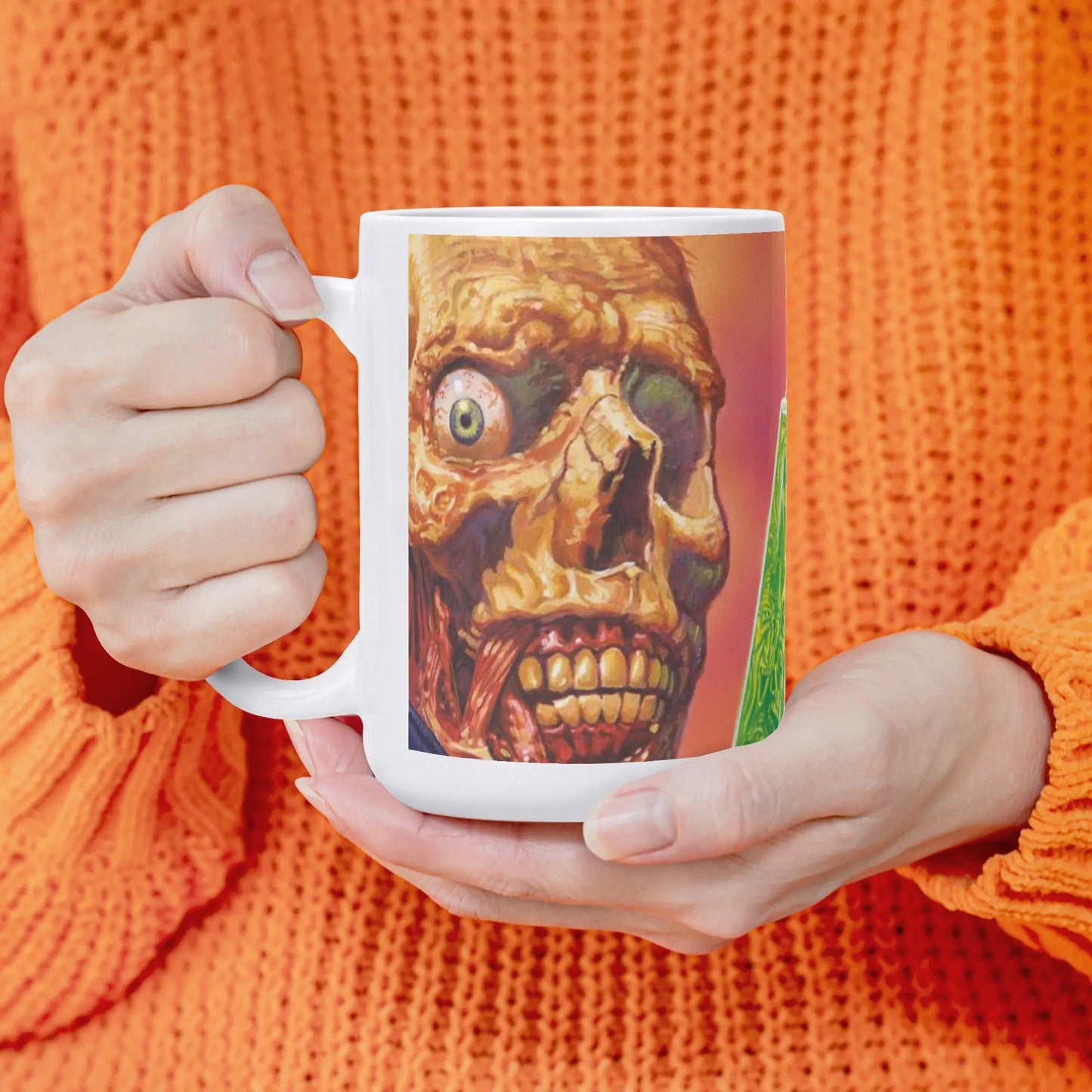 Necro - The Pre-Fix For Death - All Over Printing White Mug NECRO SUPER STORE