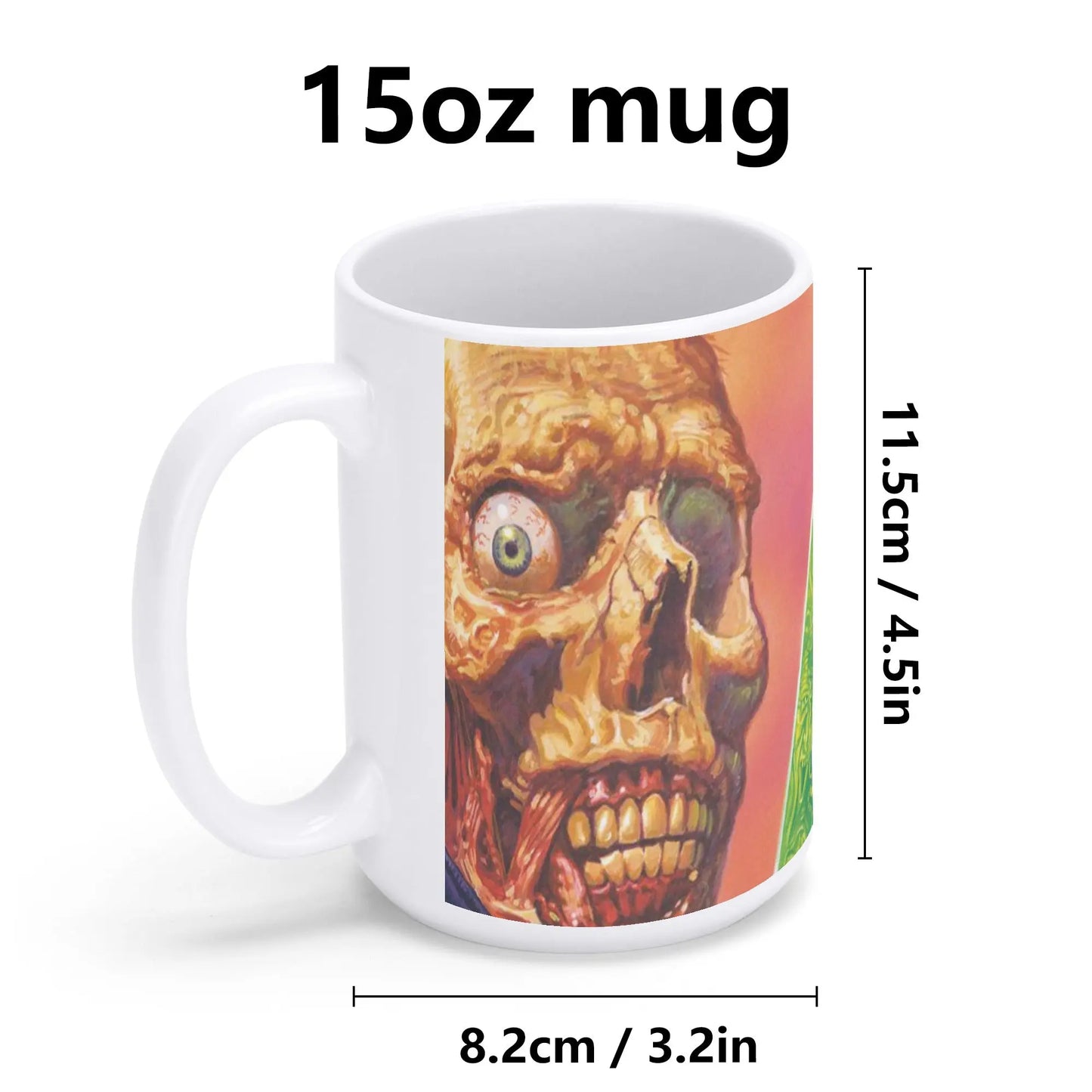Necro - The Pre-Fix For Death - All Over Printing White Mug NECRO SUPER STORE