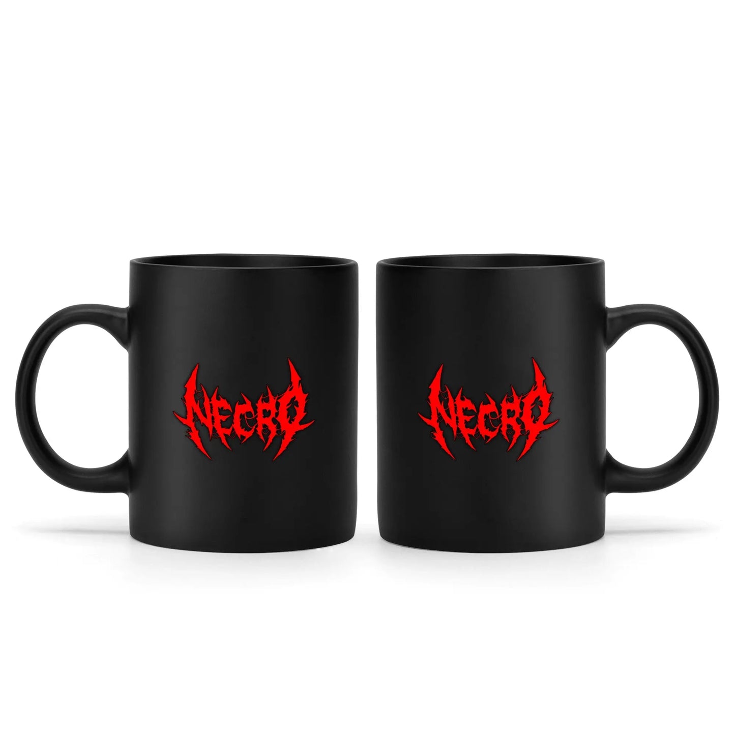 Necro - Red Death Metal Logo - Black Mug NECRO SUPER STORE
