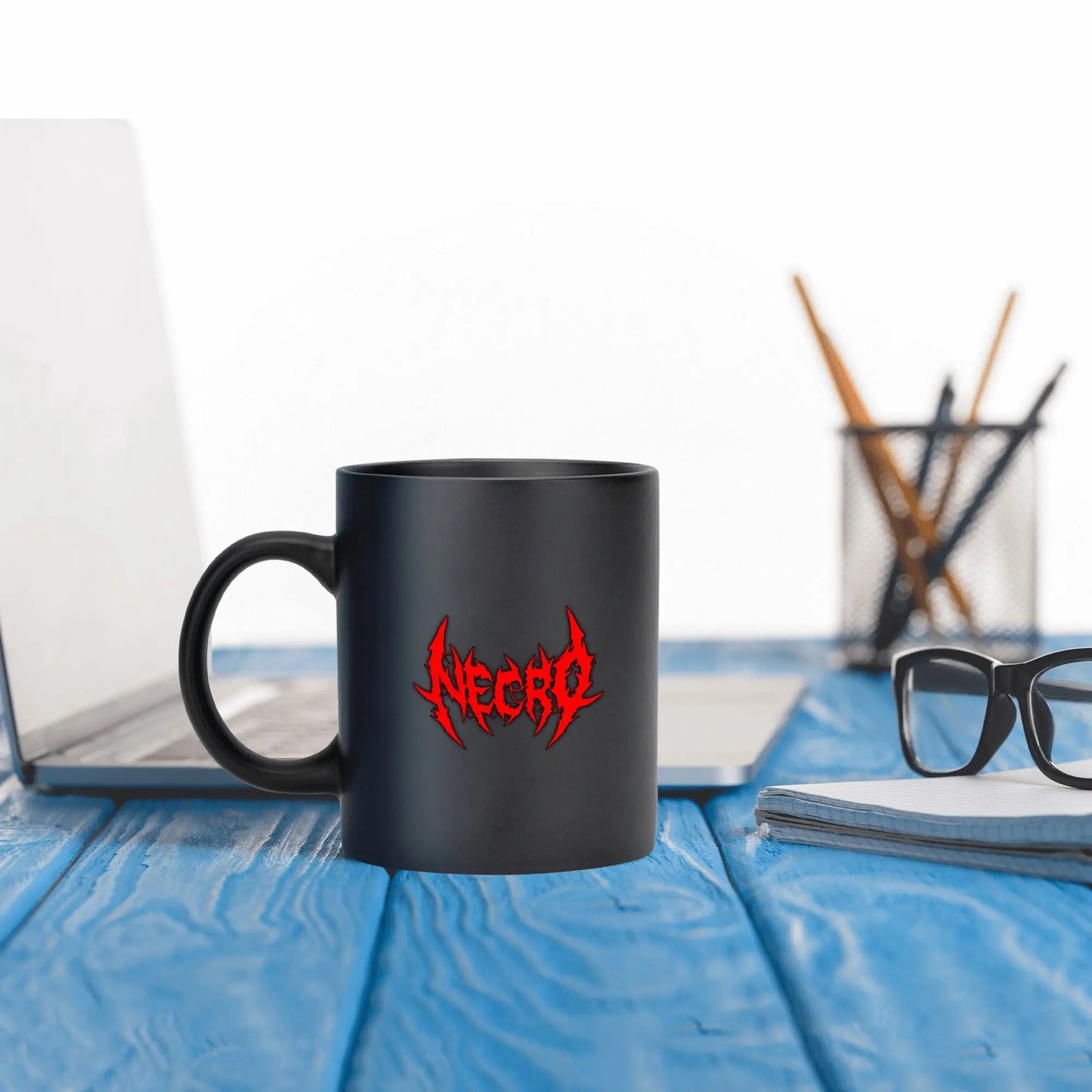 Necro - Red Death Metal Logo - Black Mug NECRO SUPER STORE