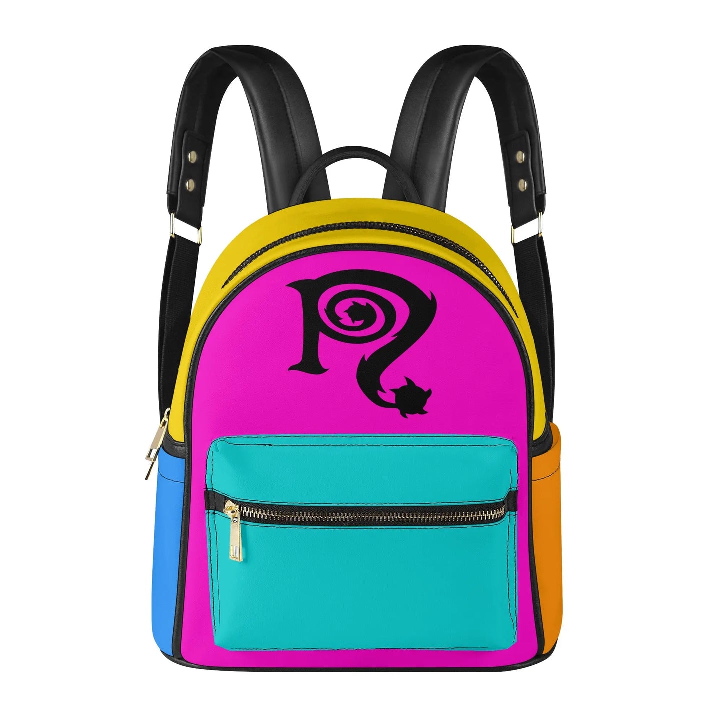 Necro - Black N / Multi Color - Womens Casual Backpack NECRO SUPER STORE