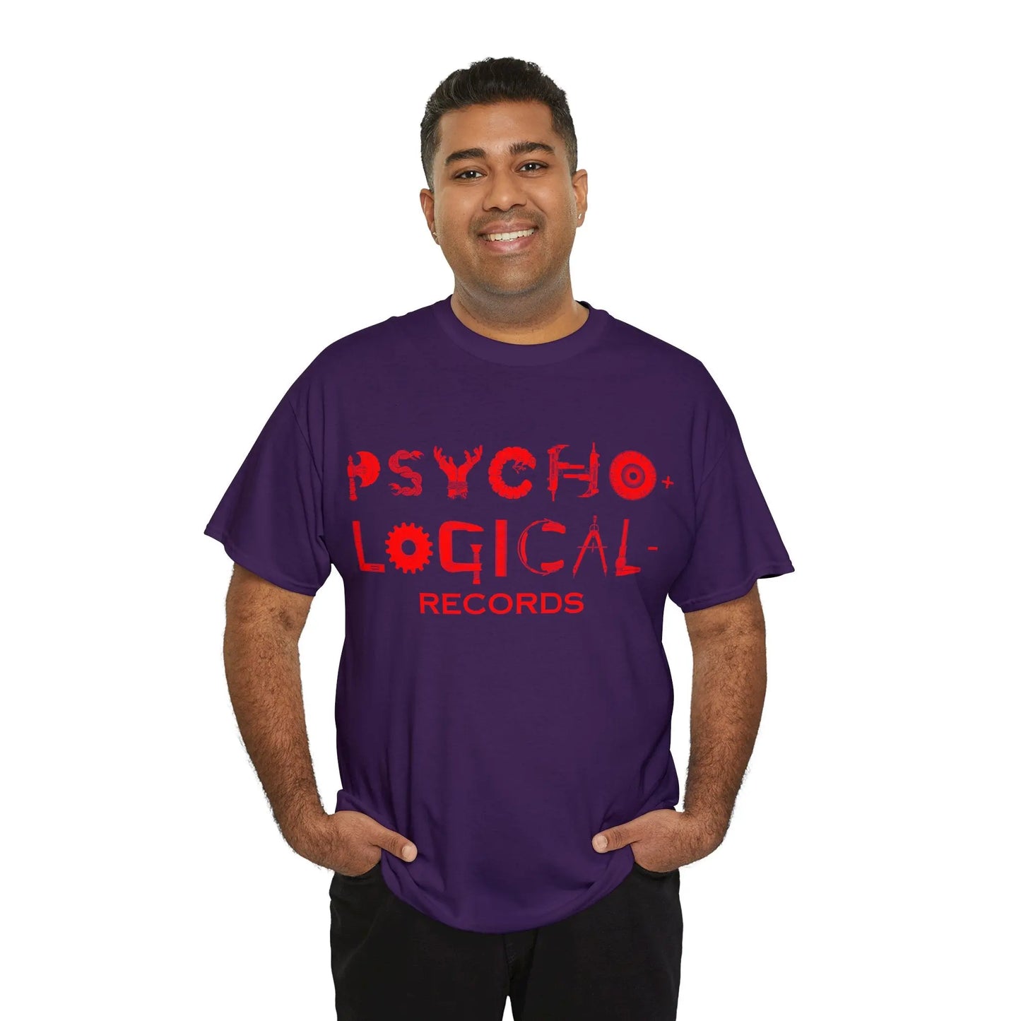 Necro - Red OG PLR Logo - Heavy Cotton Tee - Gilden 5000 - NECRO SUPER STORE