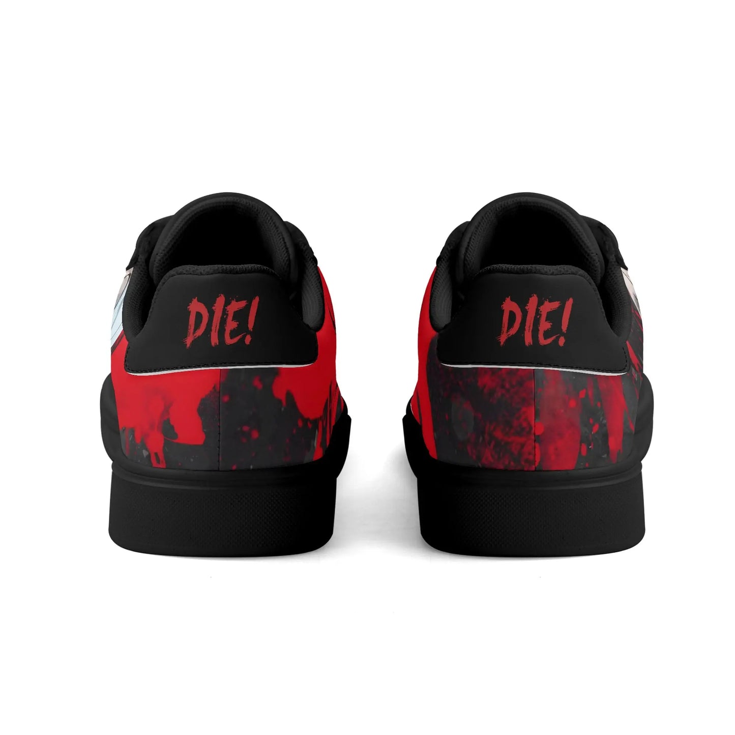Necro - TerrorFires - Lightweight Low Top Leather Skateboard Sneakers popcustoms