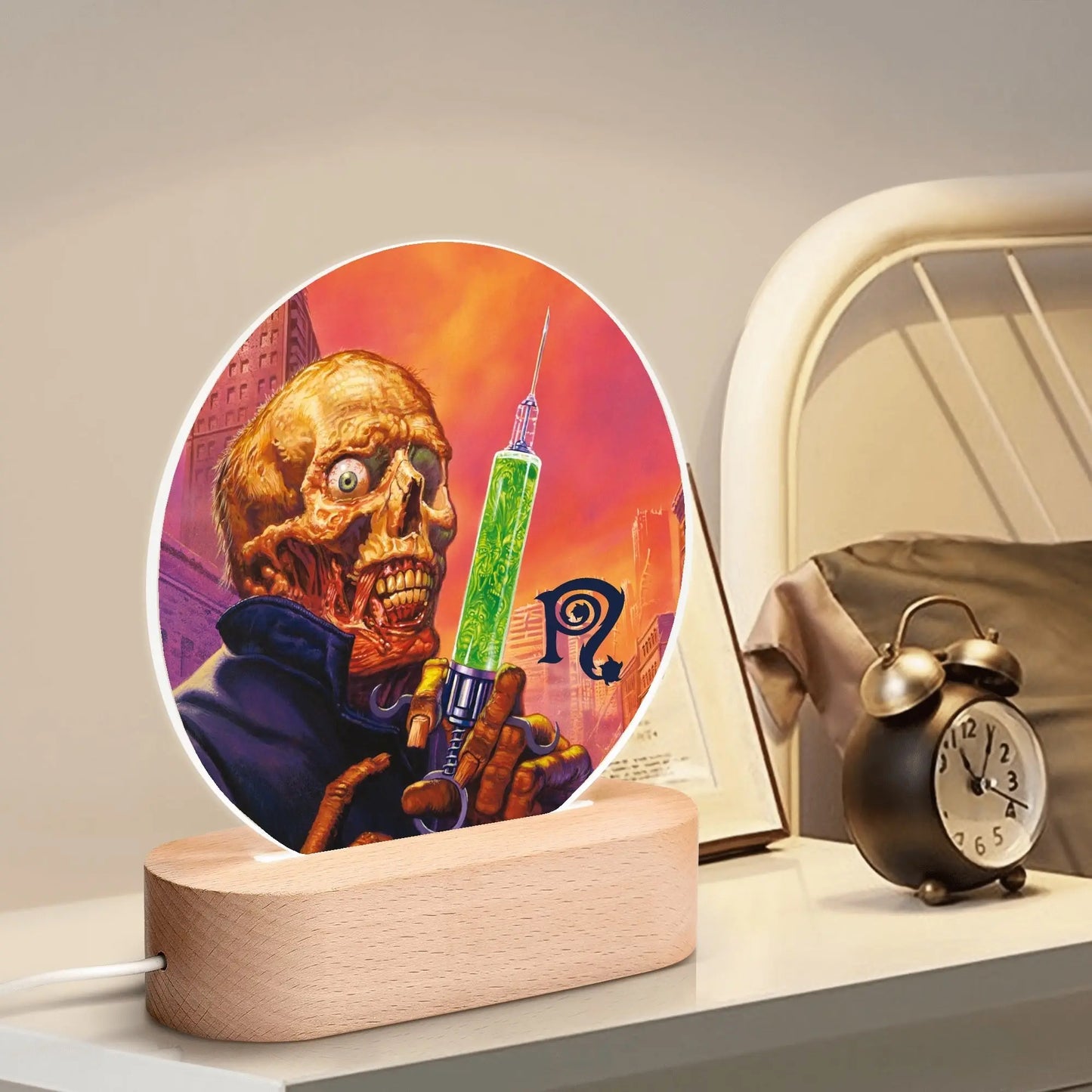 Necro - The Pre-Fix For Death - Acrylic Round Lamp Night Light popcustoms