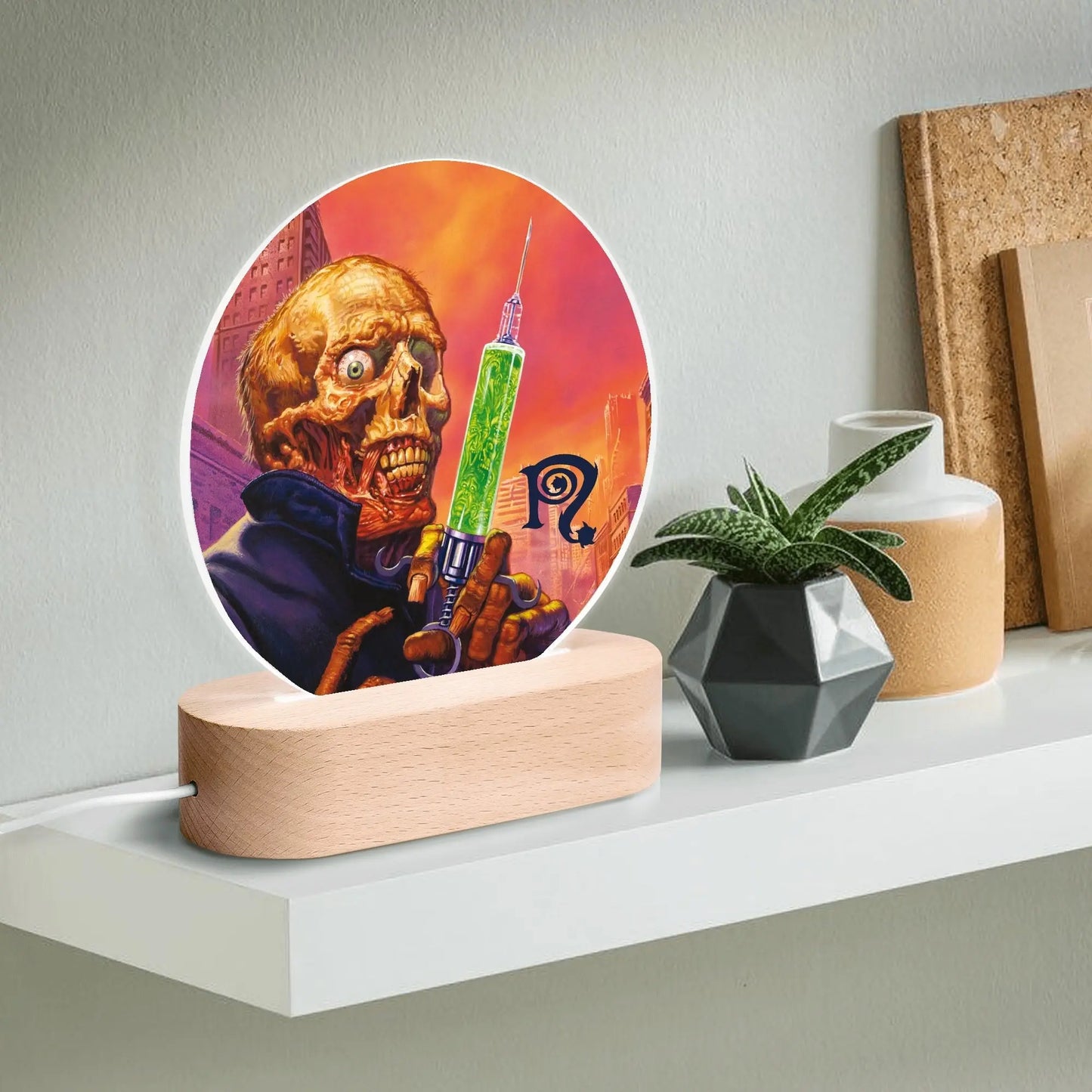 Necro - The Pre-Fix For Death - Acrylic Round Lamp Night Light popcustoms