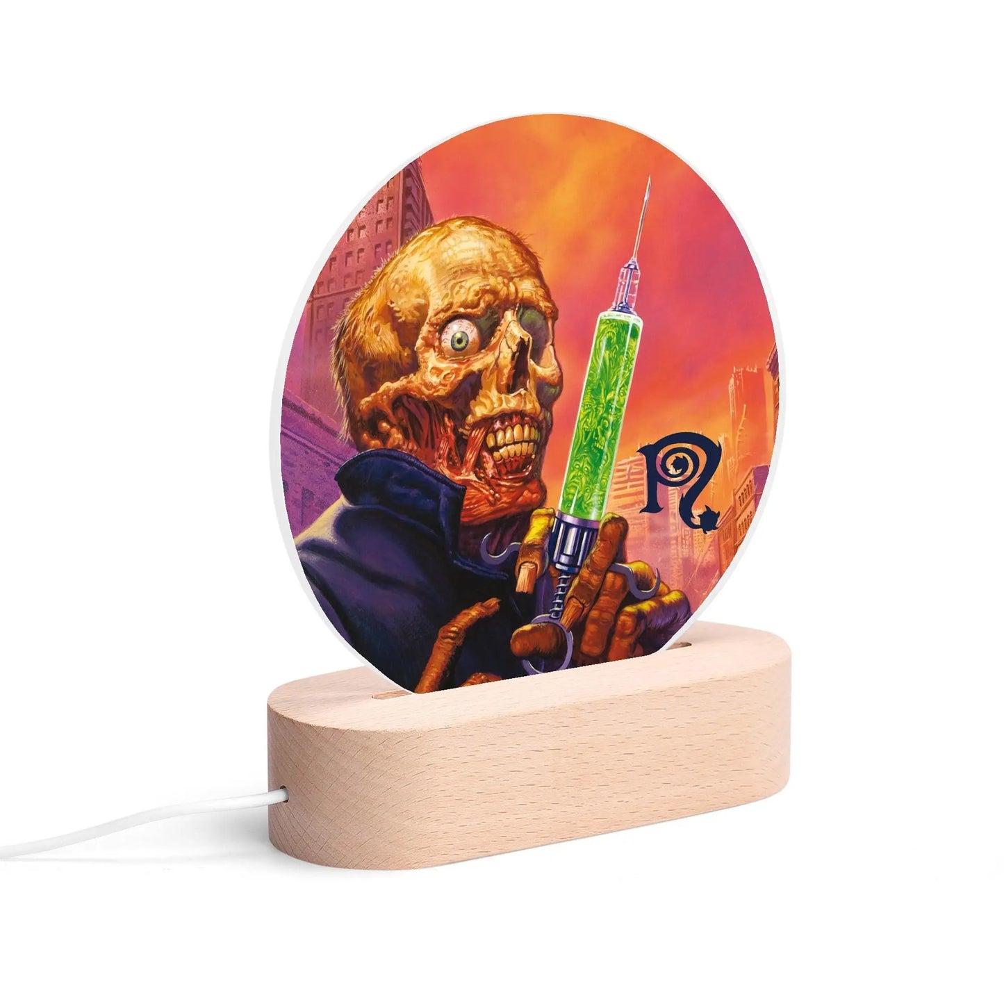 Necro - The Pre-Fix For Death - Acrylic Round Lamp Night Light popcustoms