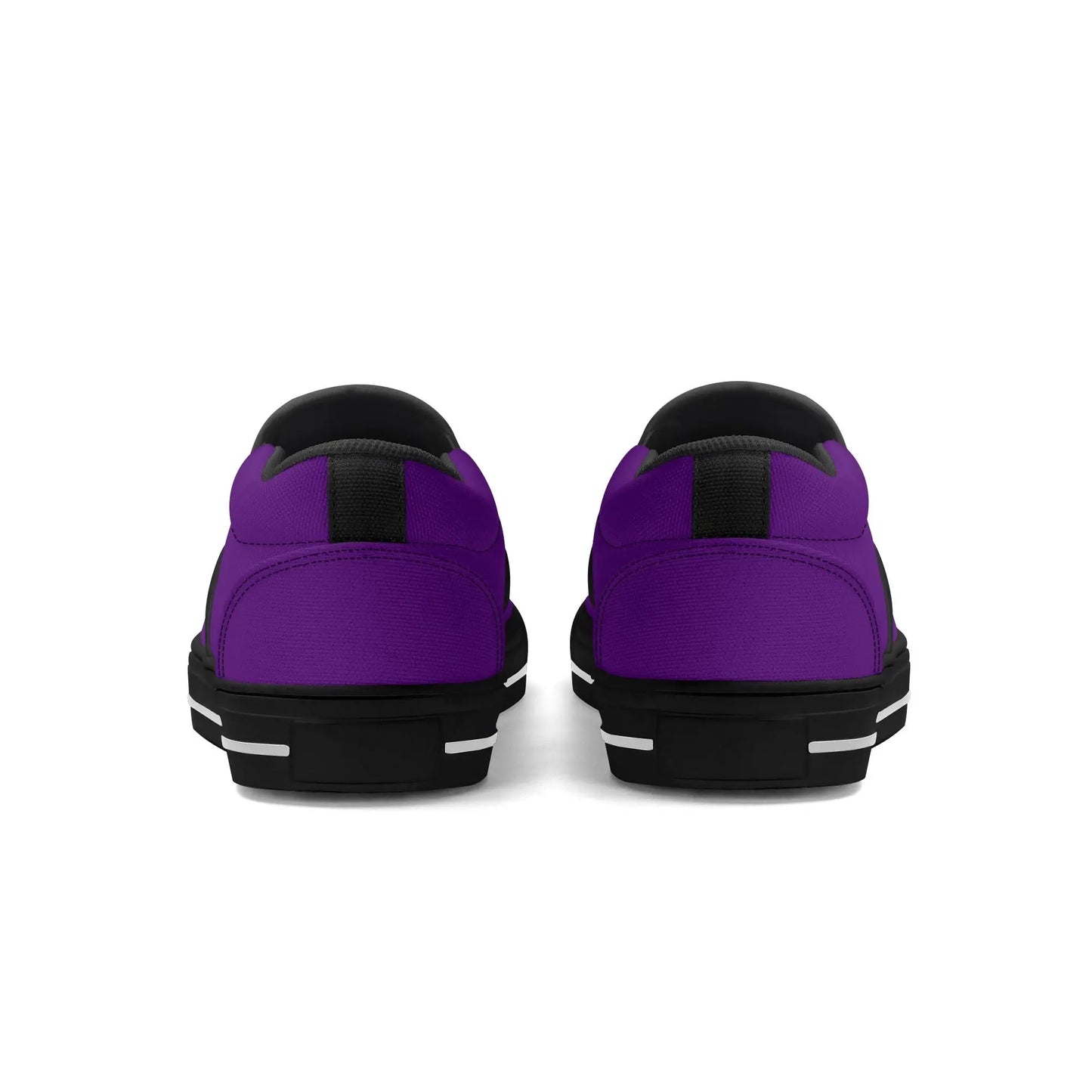 Necro - Royal Purple - King Pimp Edition - OG N Symbol - Rubber Slip On Shoes popcustoms