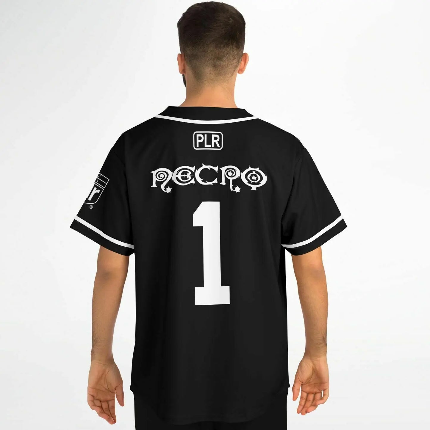 Necro - Blk/Wht Baseball Jersey NECRO SUPER STORE