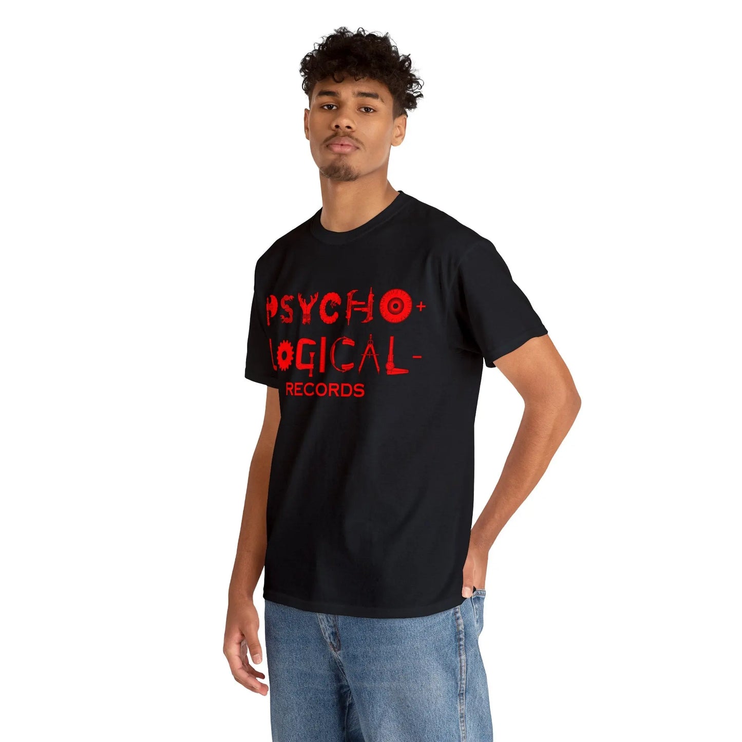 Necro - Red OG PLR Logo - Heavy Cotton Tee - Gilden 5000 - NECRO SUPER STORE