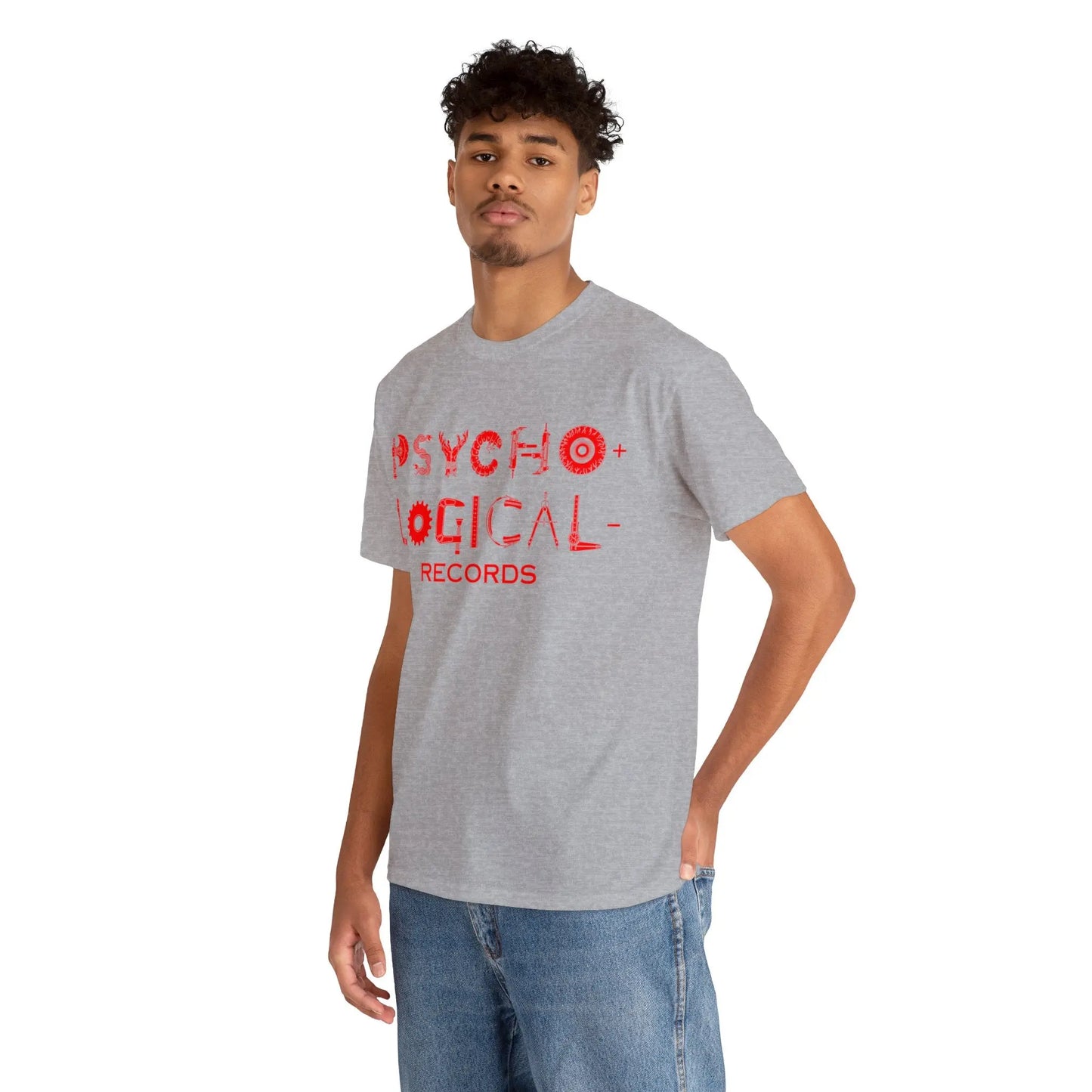 Necro - Red OG PLR Logo - Heavy Cotton Tee - Gilden 5000 - NECRO SUPER STORE