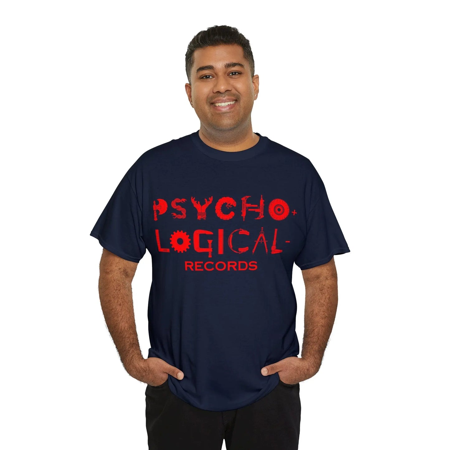 Necro - Red OG PLR Logo - Heavy Cotton Tee - Gilden 5000 - NECRO SUPER STORE