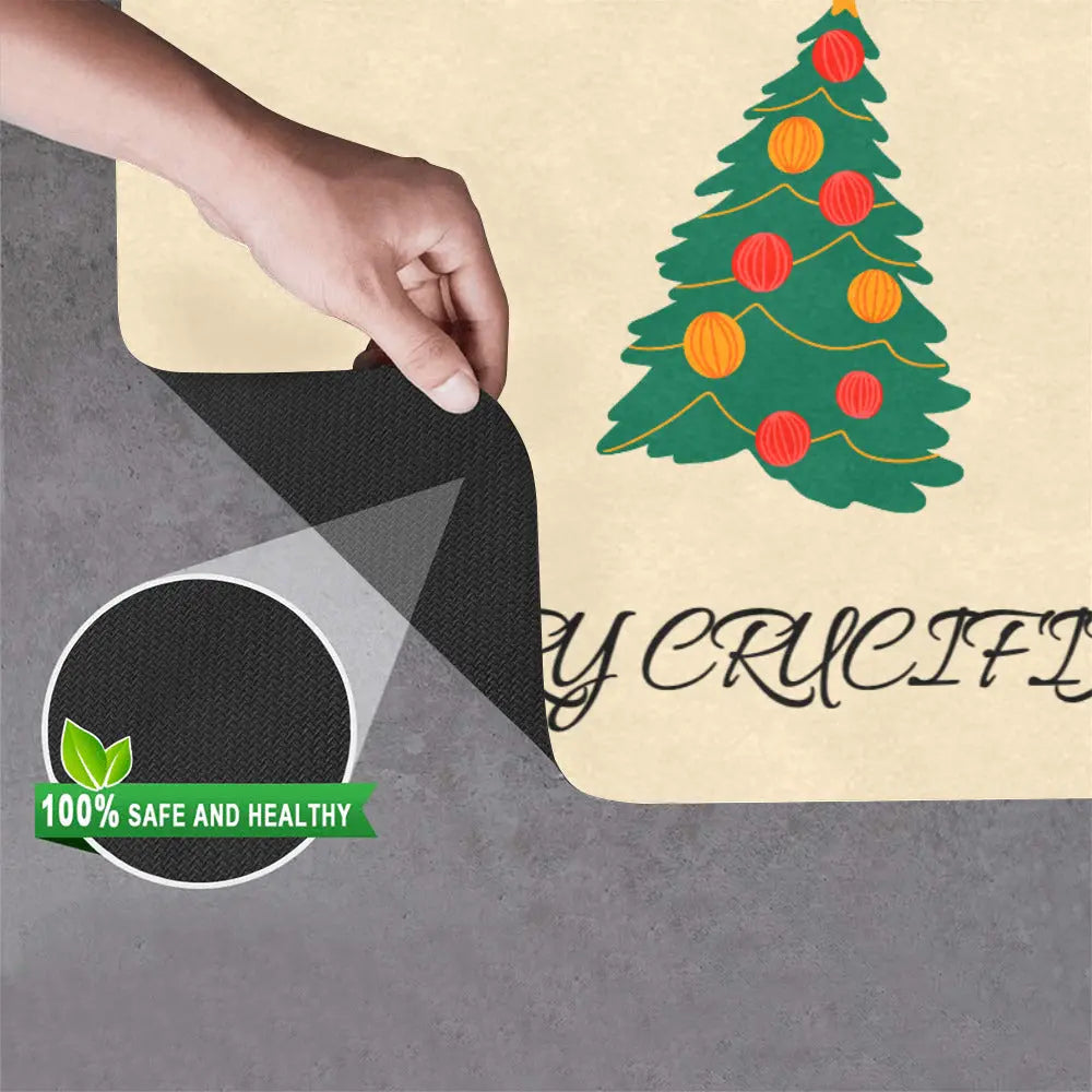 Merry Crucifixion - Doormat - 24"x16" (Rubber) Inkedjoy