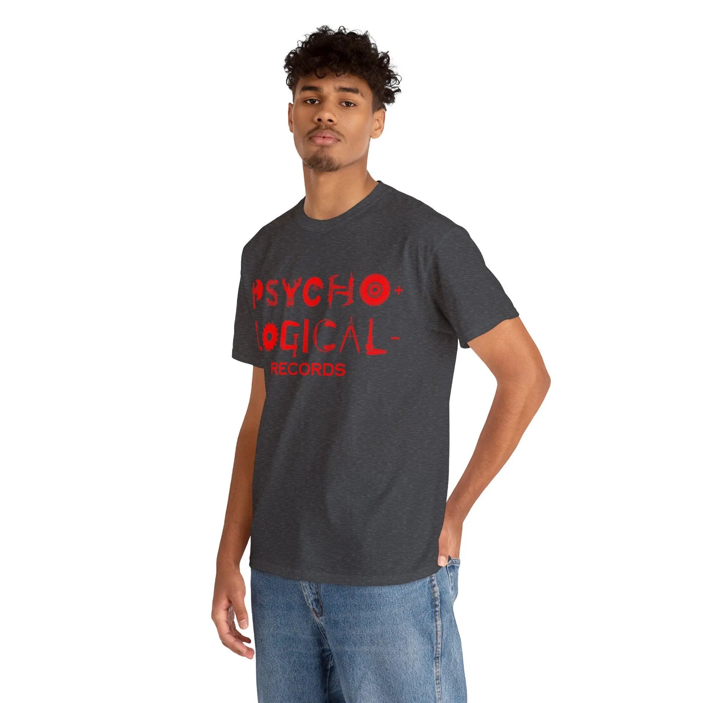 Necro - Red OG PLR Logo - Heavy Cotton Tee - Gilden 5000 - NECRO SUPER STORE