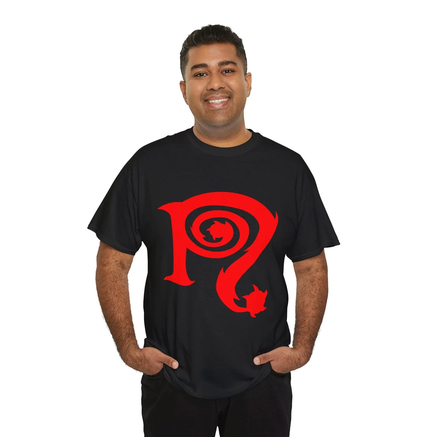 Necro - Red N Symbol - Heavy Cotton Tee - Gilden 5000 Printify