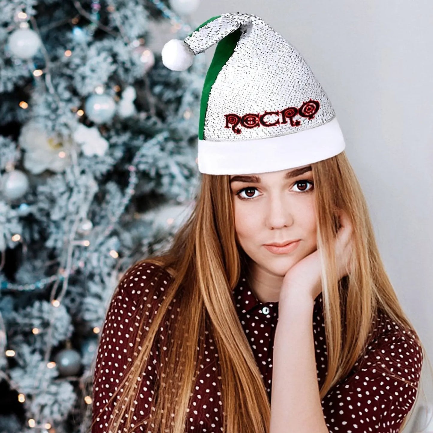 Christmas Sequin Hat Christmas hat Interestprint
