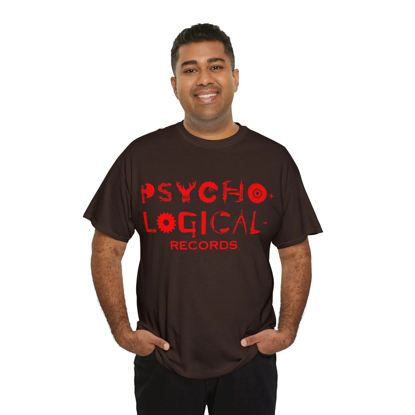 Necro - Red OG PLR Logo - Heavy Cotton Tee - Gilden 5000 - NECRO SUPER STORE