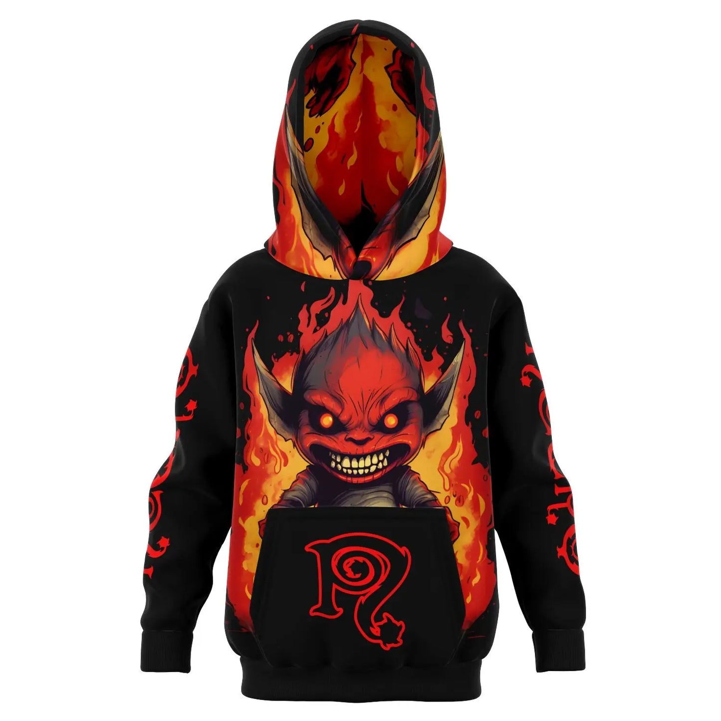 Necro - Little Demon - Athletic Kids Hoodie NECRO SUPER STORE