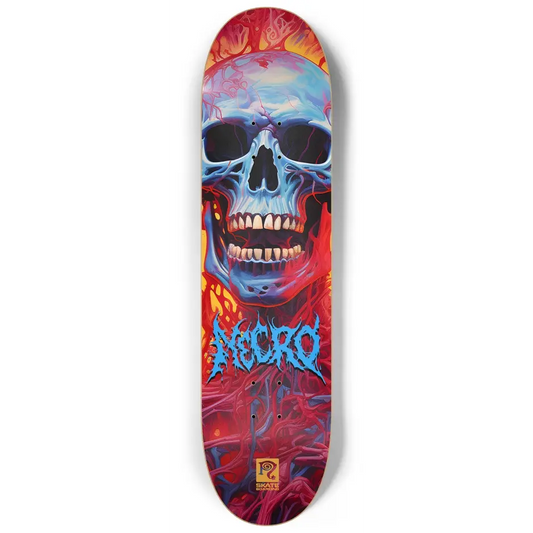 Necro - Psychedelic Skull - Skateboard NECRO SUPER STORE