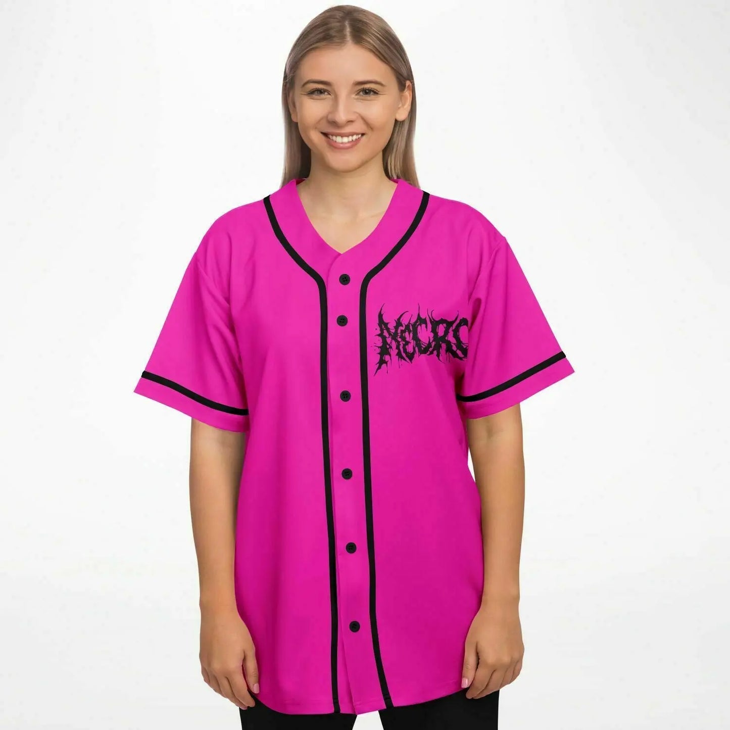 Necro - Death Metal Logo - Baseball Jersey NECRO SUPER STORE